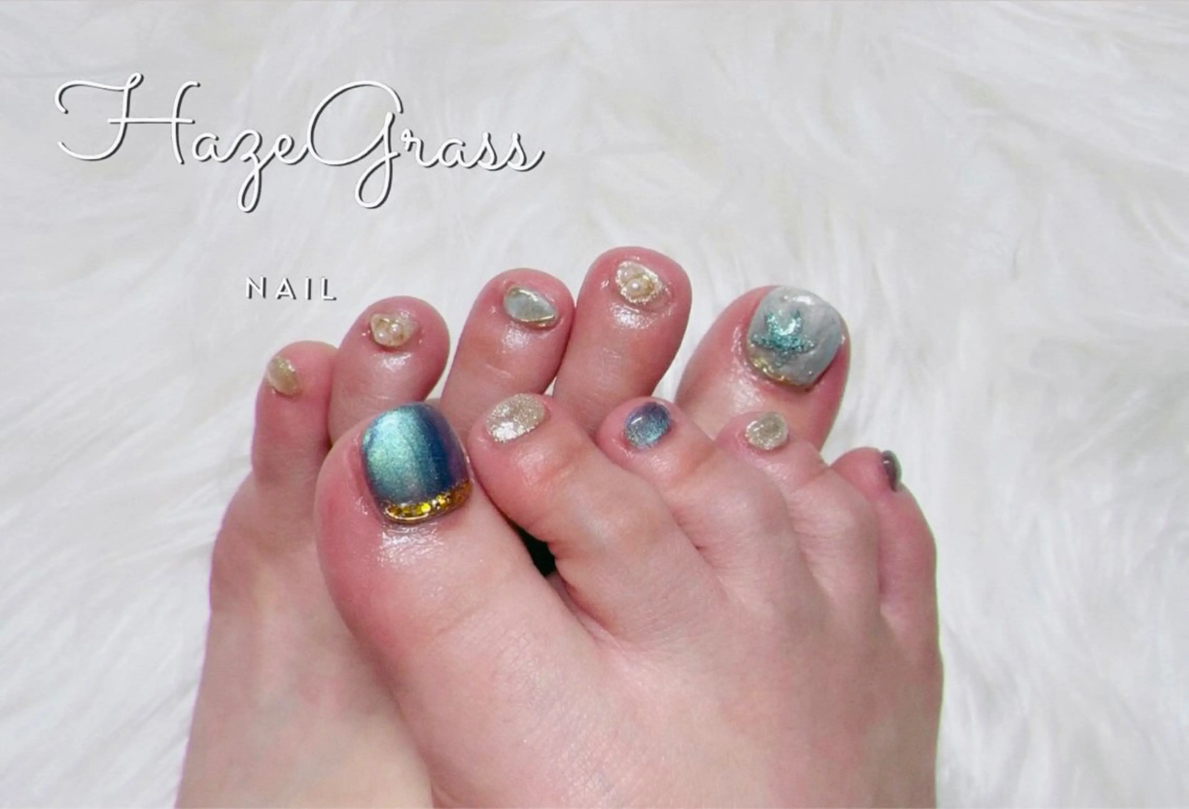 ネイル フットネイル HazeGrass NAILのネイルデザイン