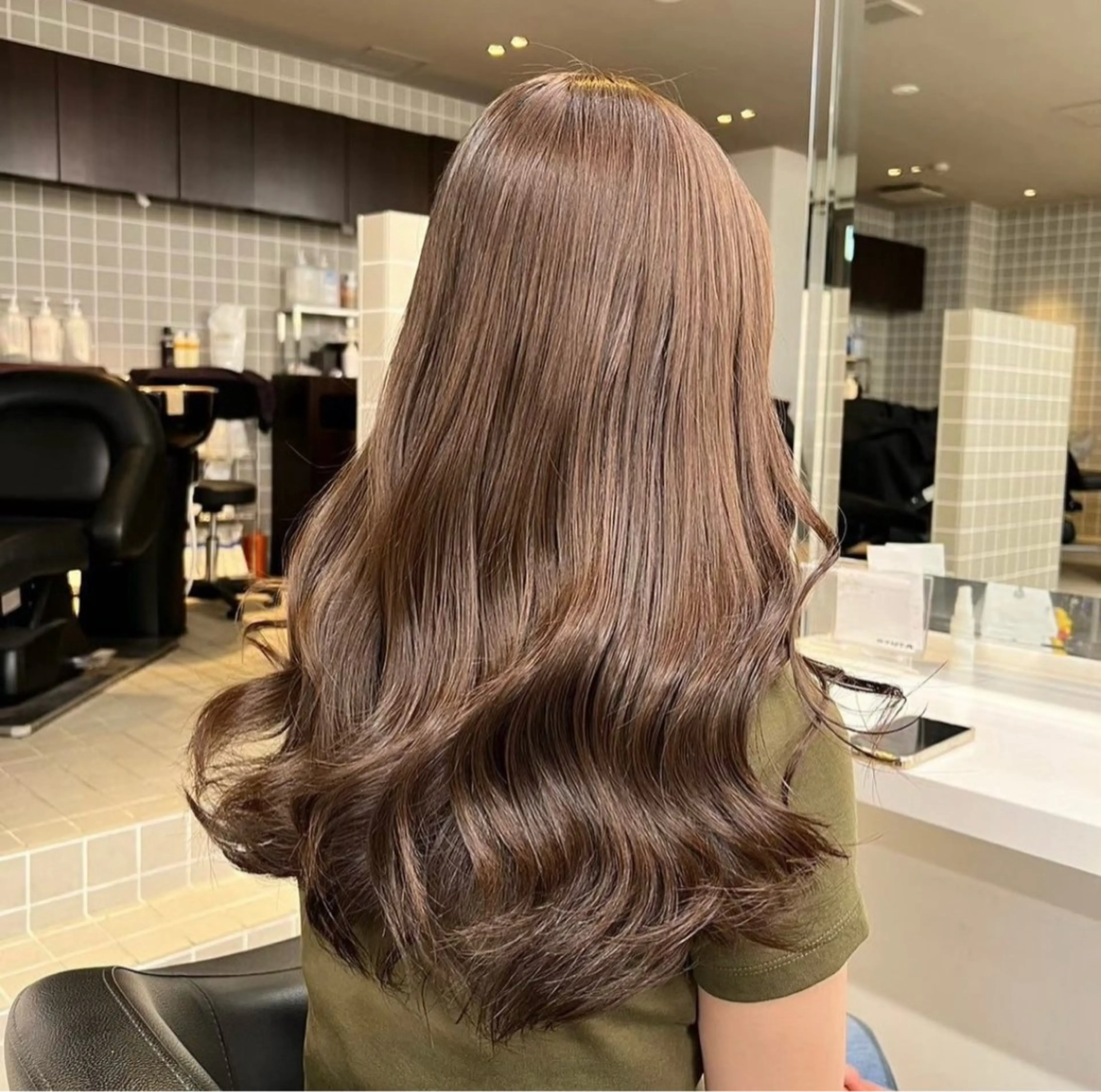 カラー 🤍レイヤーカット/ ベージュヘア🤍のヘアスタイル