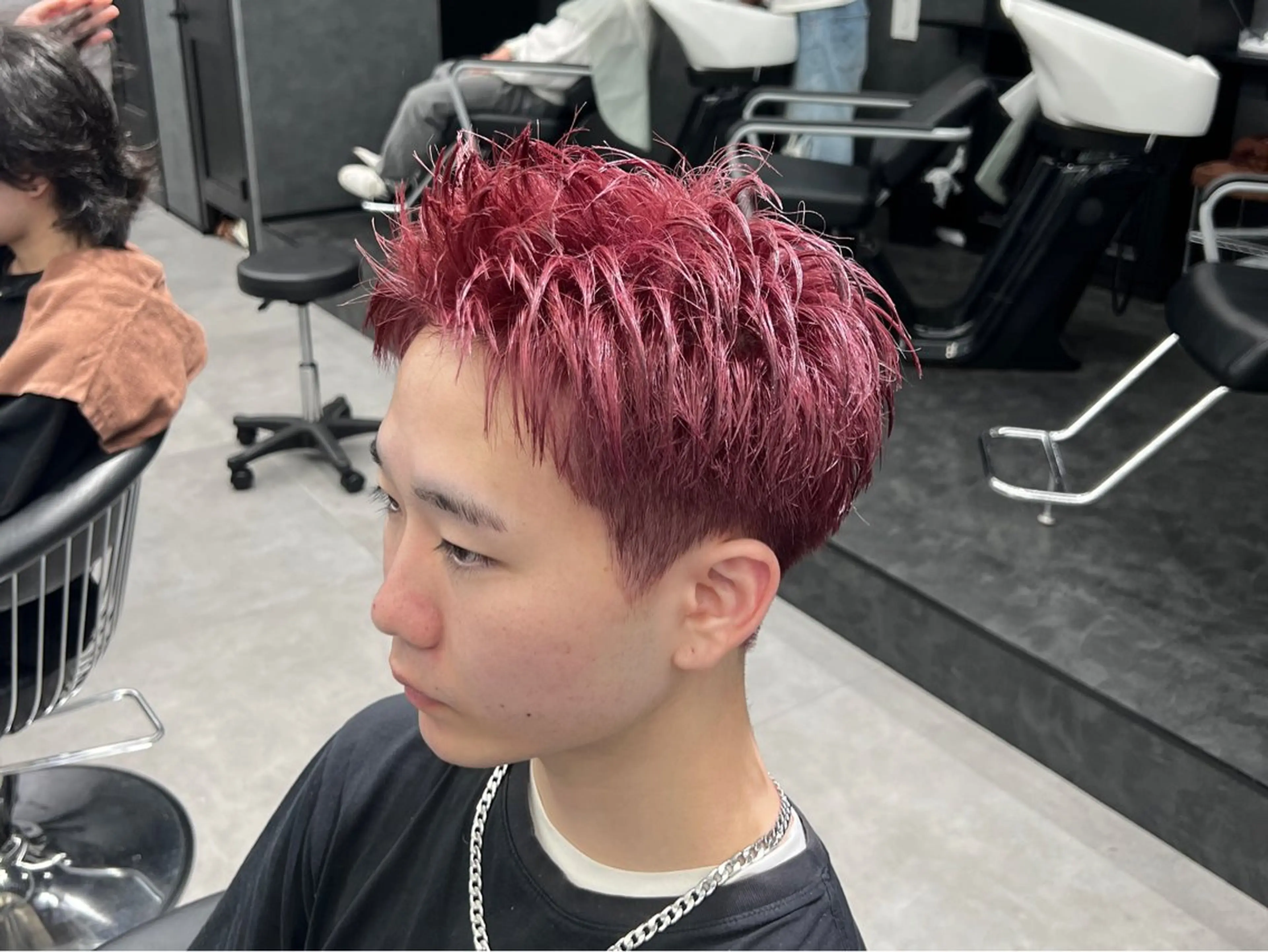 ショート カラー メンズ ✨️ツイスパ波巻き特 化小杉澪生✨️のヘアスタイル