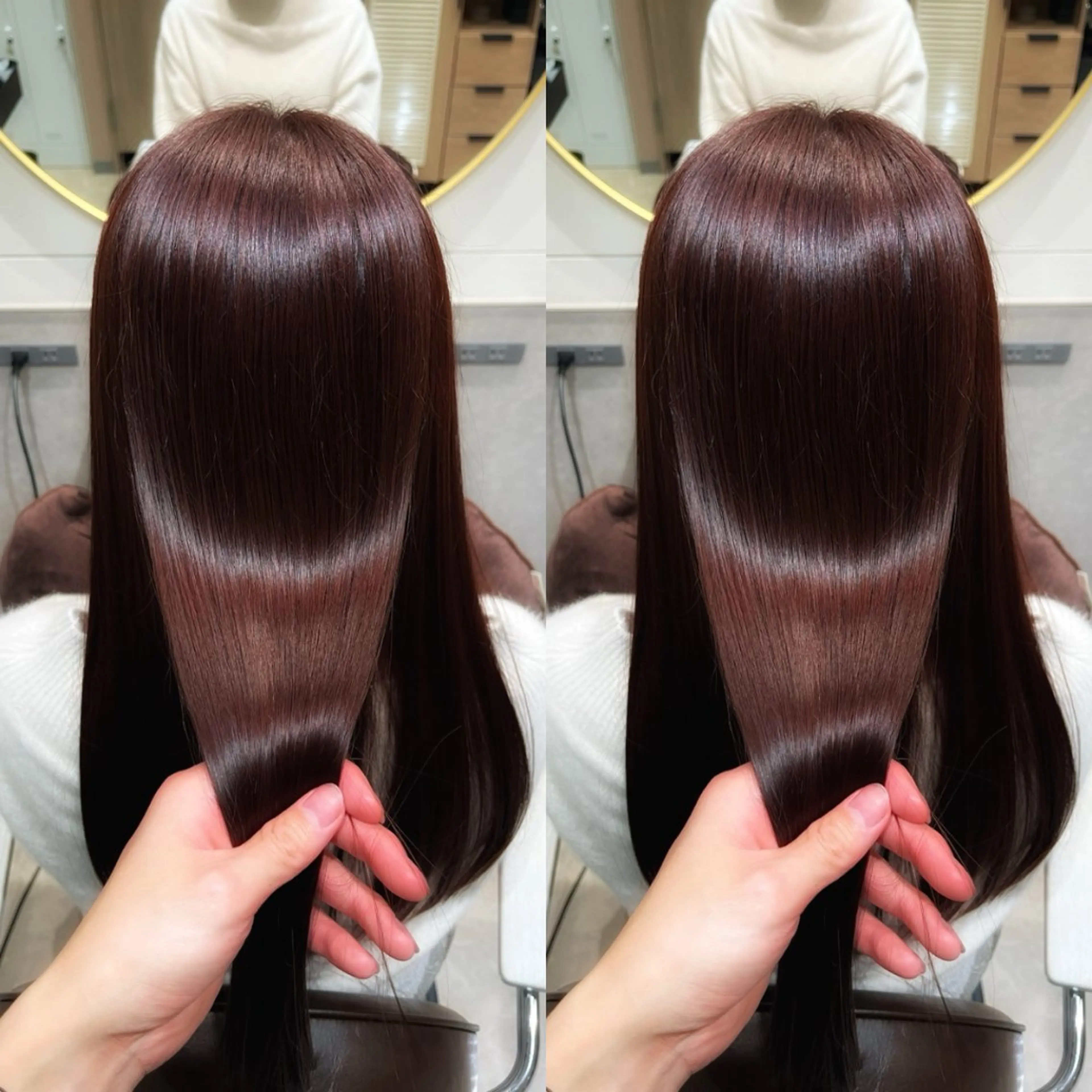 ロング カット ヘアカラー トリートメント 銀座⭐️髪質改善⭐️ 平中　留生のヘアスタイル