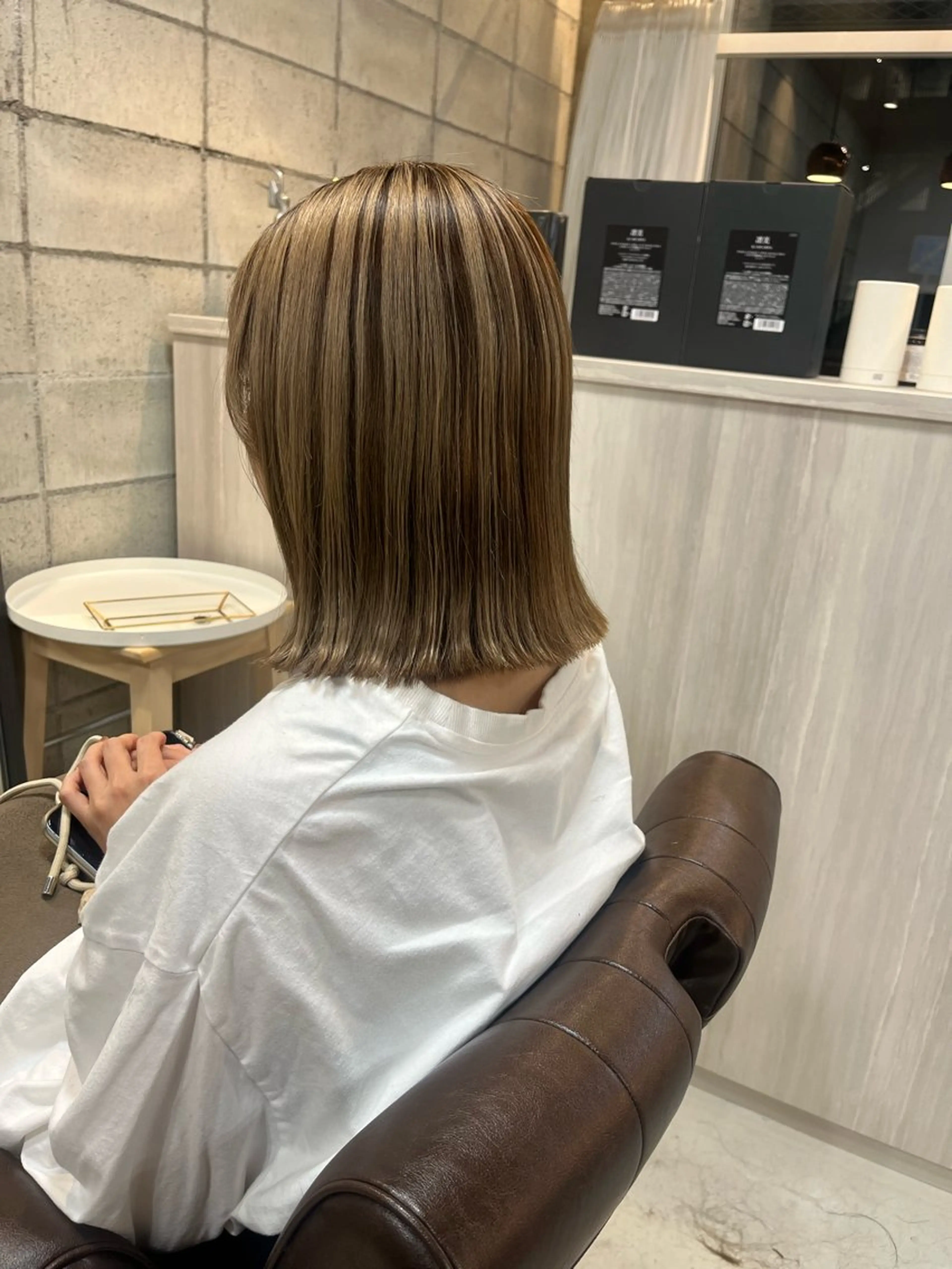 ミディアム ボブ 狩野 くるみのヘアスタイル