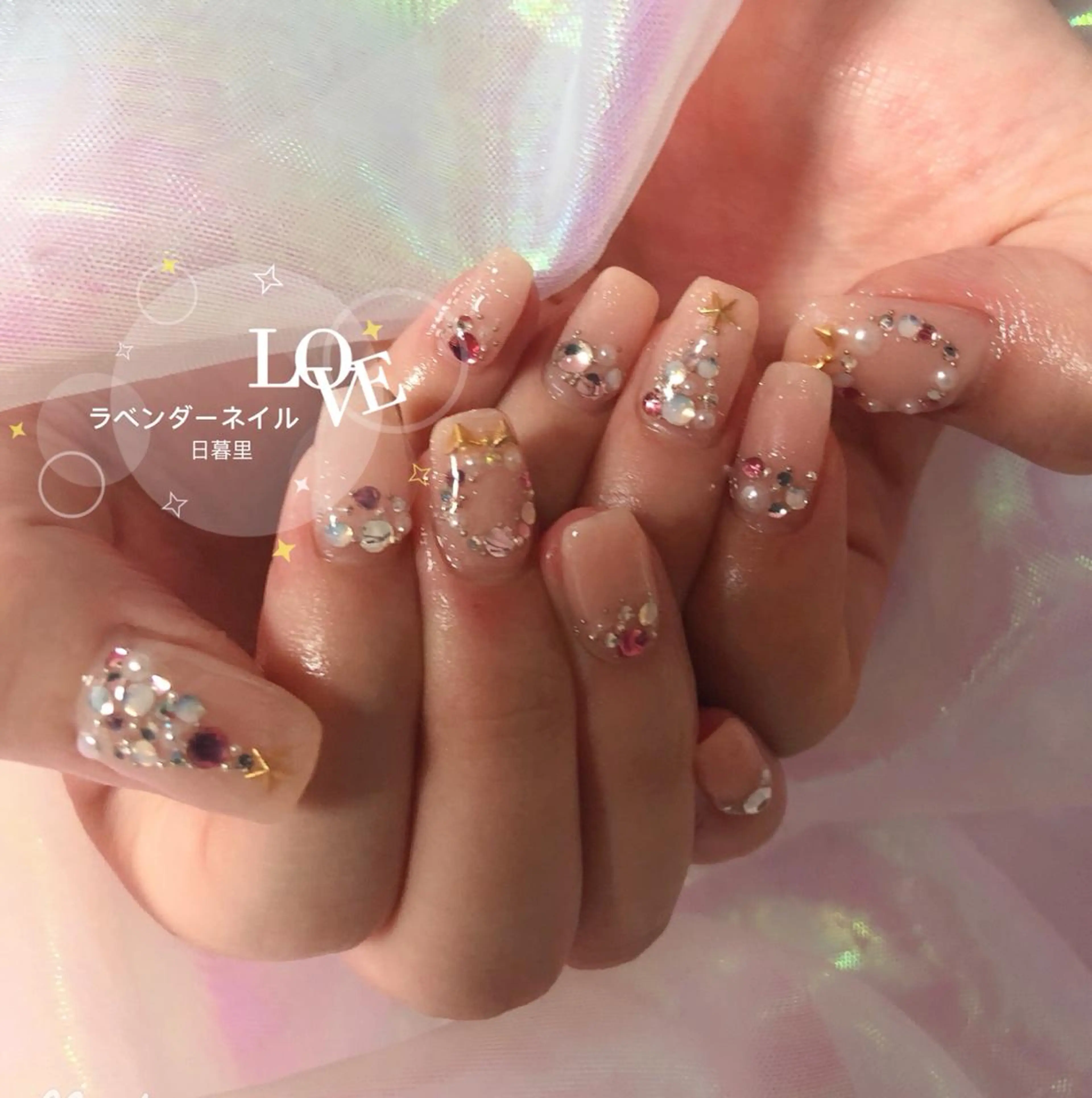 ネイル ラベンダー💖日暮里 ルル💖ネイルのネイルデザイン