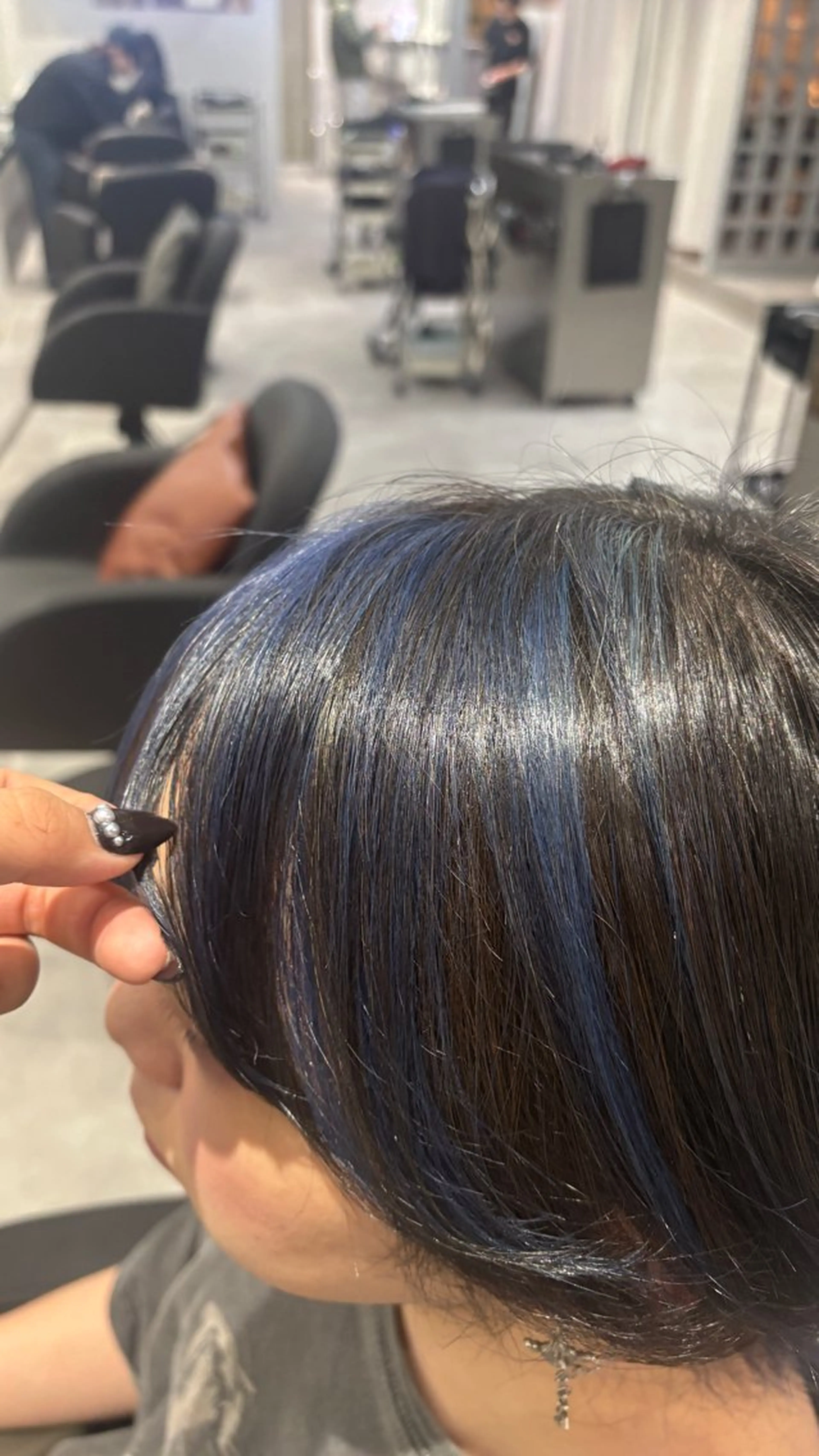 ショート カラー ブルーカラー のんたん/ 工藤希望のヘアスタイル