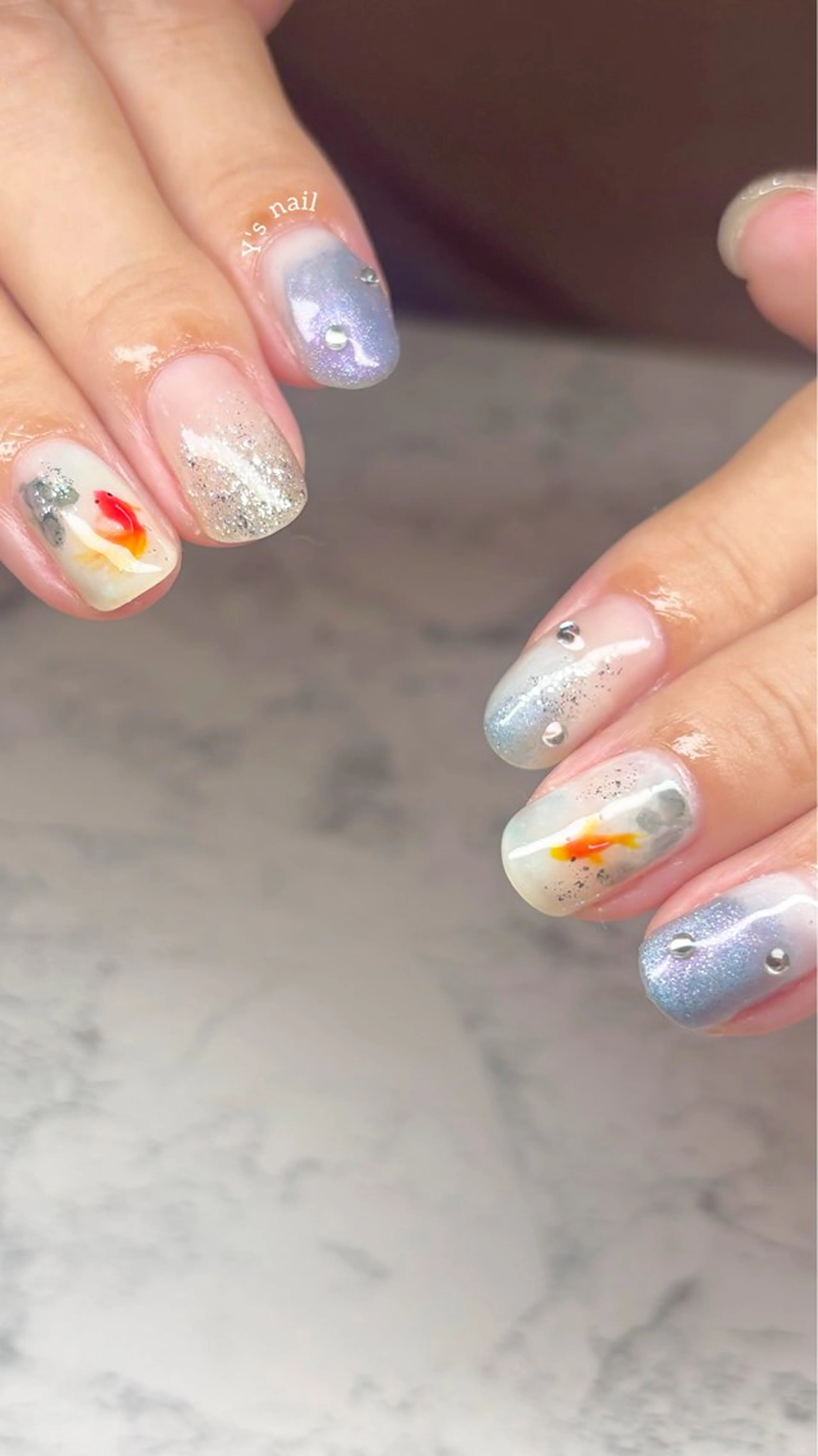 ネイル 夏ネイル ハンドネイル 手書きが得意🖌️ Y’s  nailのネイルデザイン