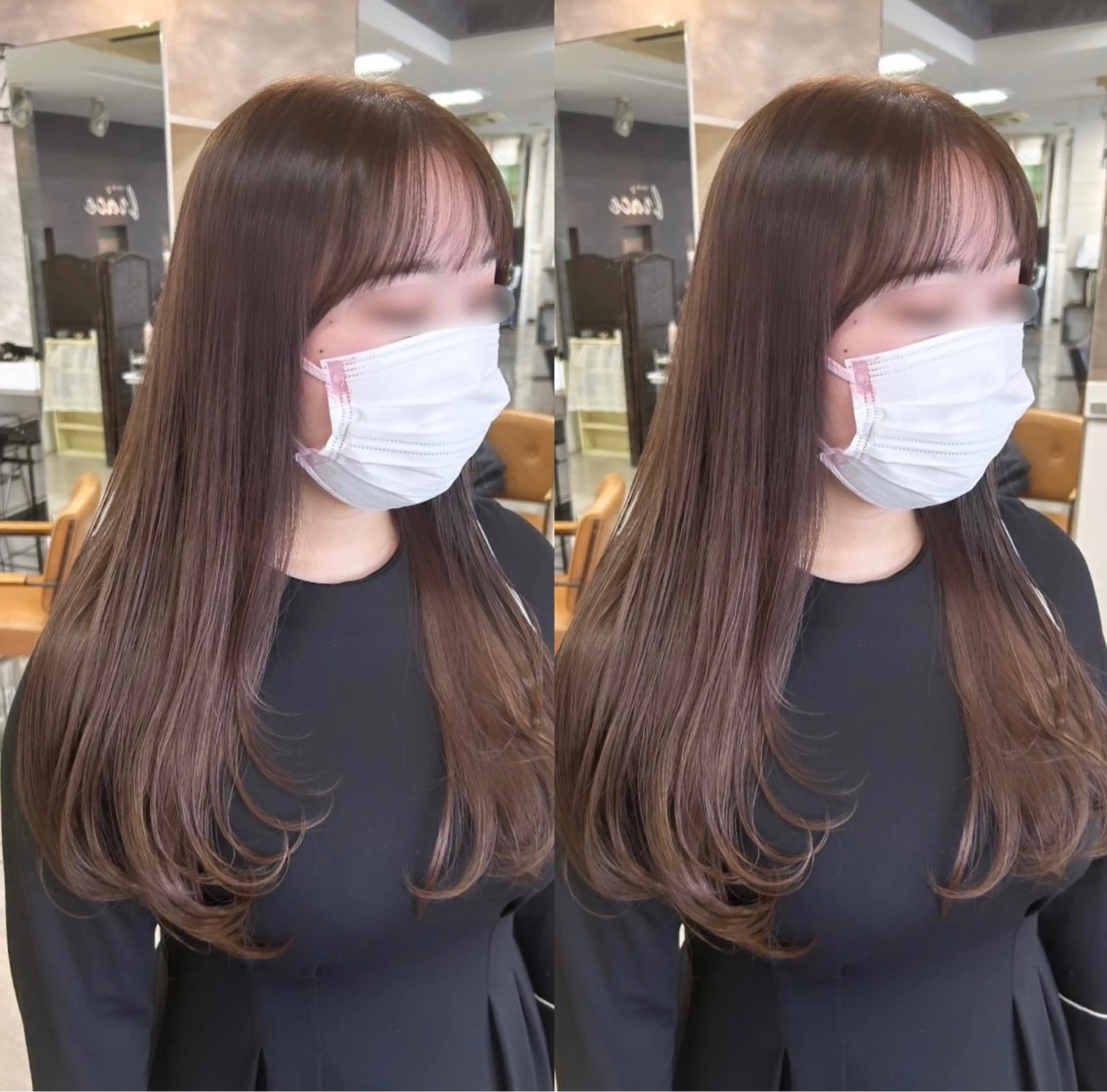 ロング ロングレイヤー ピンクブラウン レイヤーカット ロング カット ヘアカラー 🫧艶髪カラー🫧 森本くるみのヘアスタイル