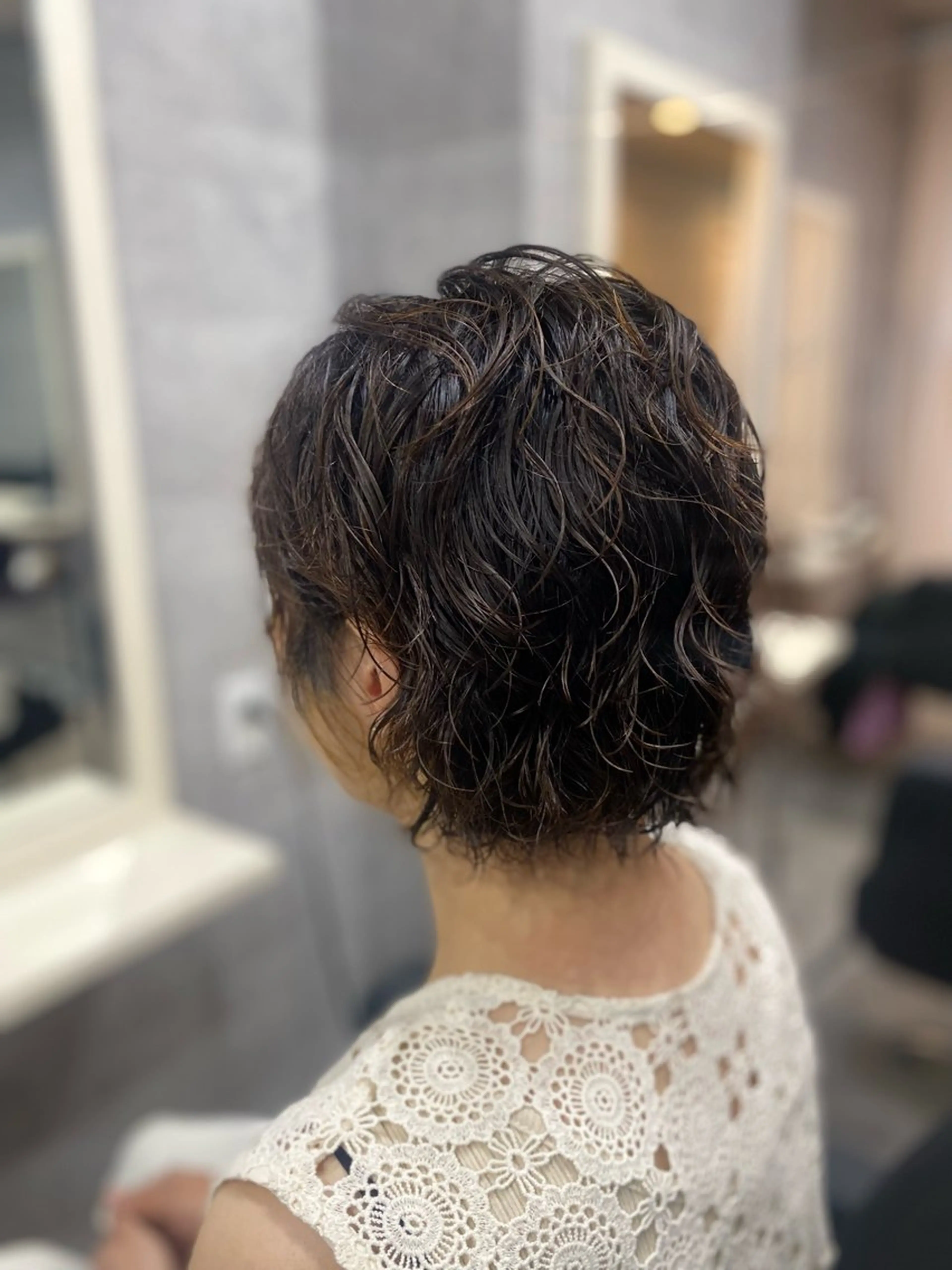 ショート パーマ 山下 裕樹のヘアスタイル