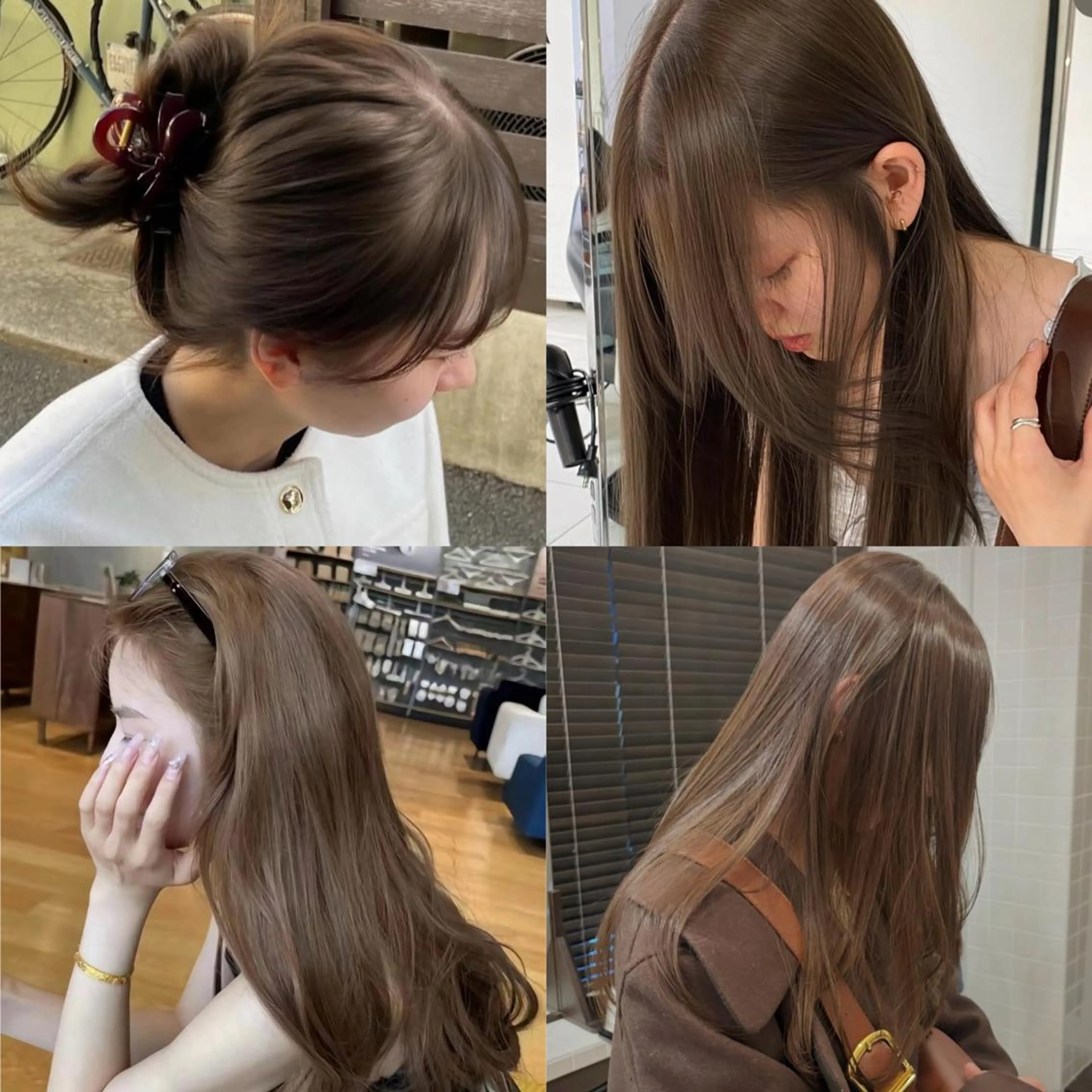 カラー ミディアム 井上 美穂のヘアスタイル