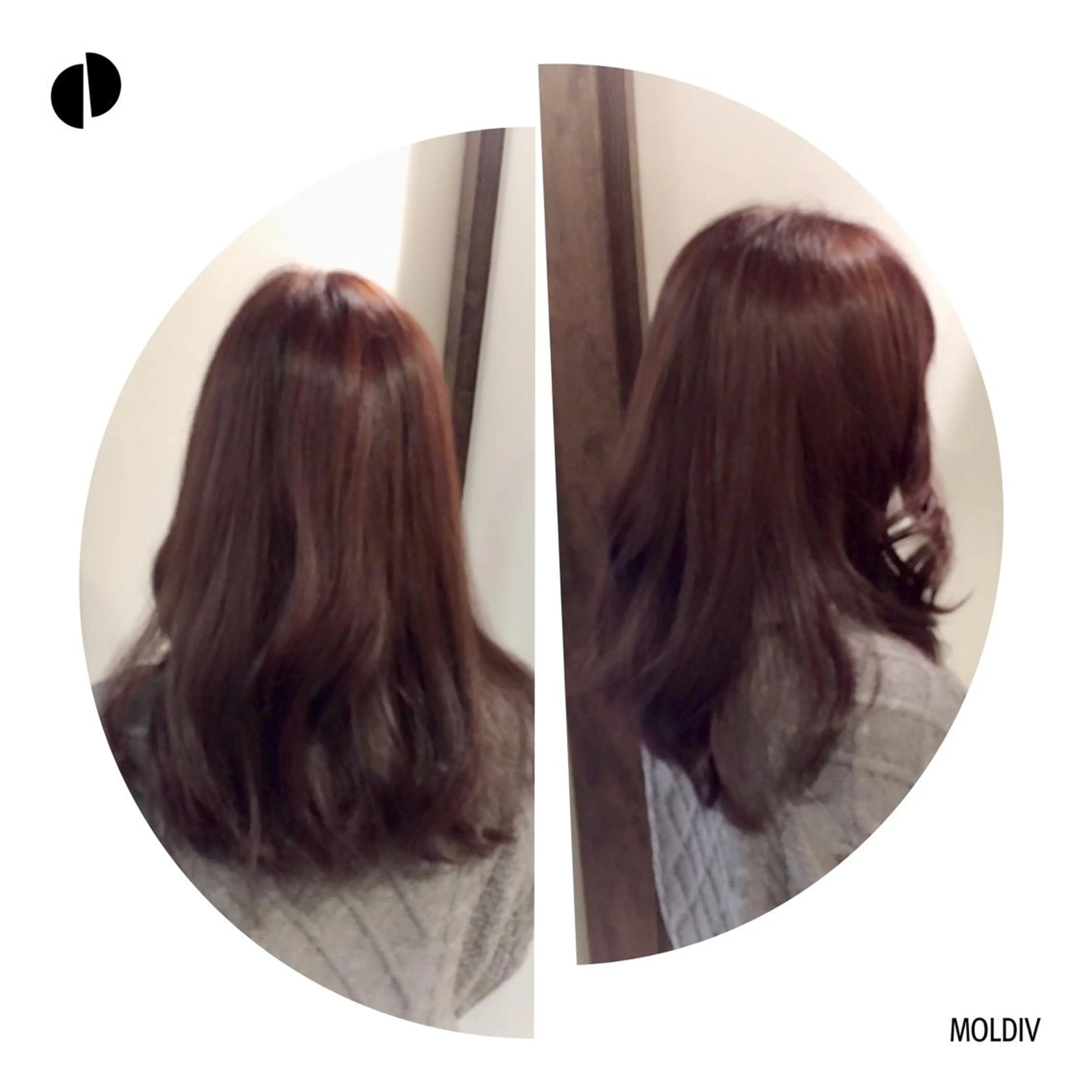 ミディアム セミロング カラー バイオレットカラー ✨縮毛矯正✨髪質改善 ナカシマ ユミのヘアスタイル