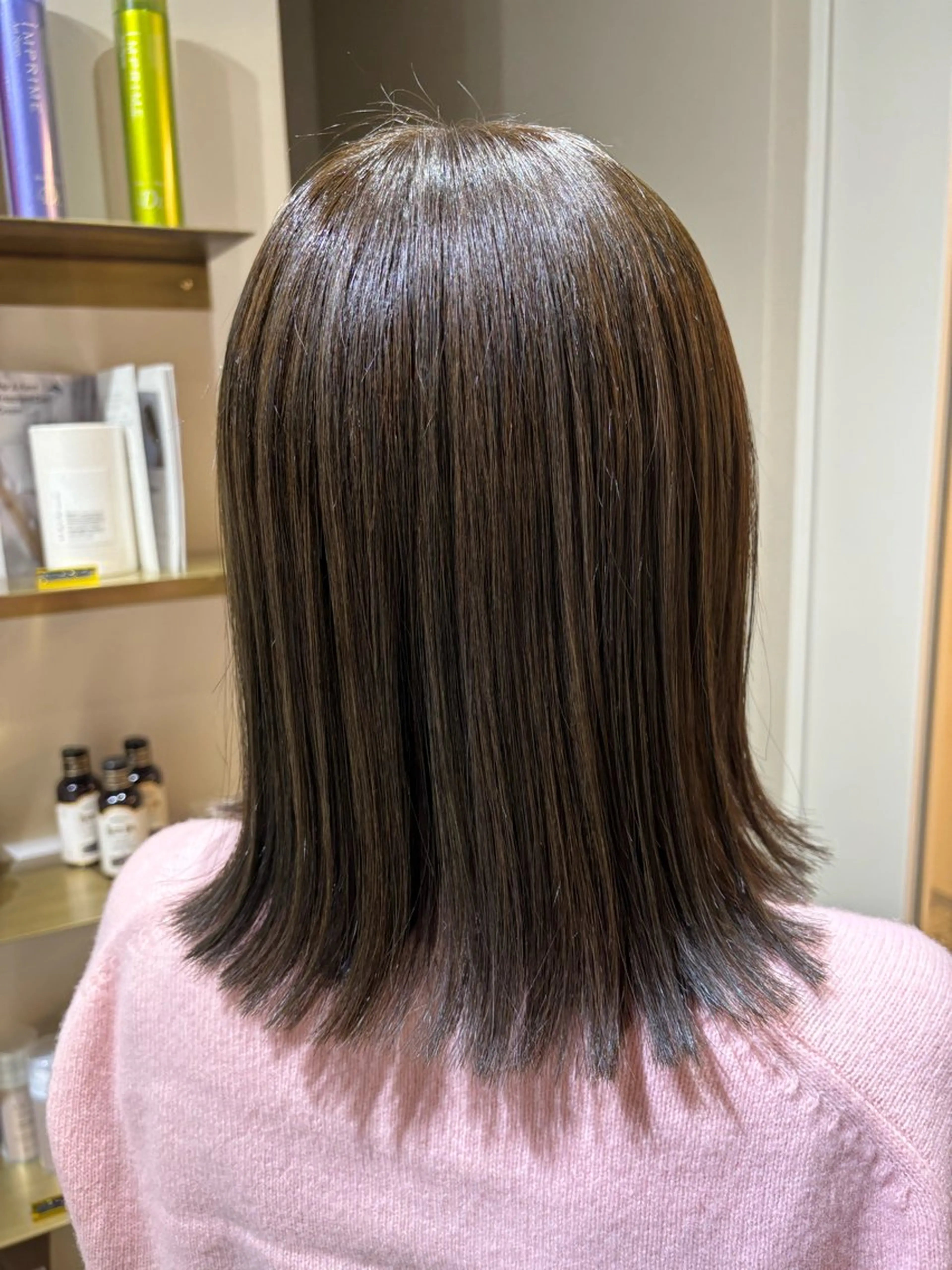 髪質改善inケアカラー+カット+髪質改善トリートメントの写真