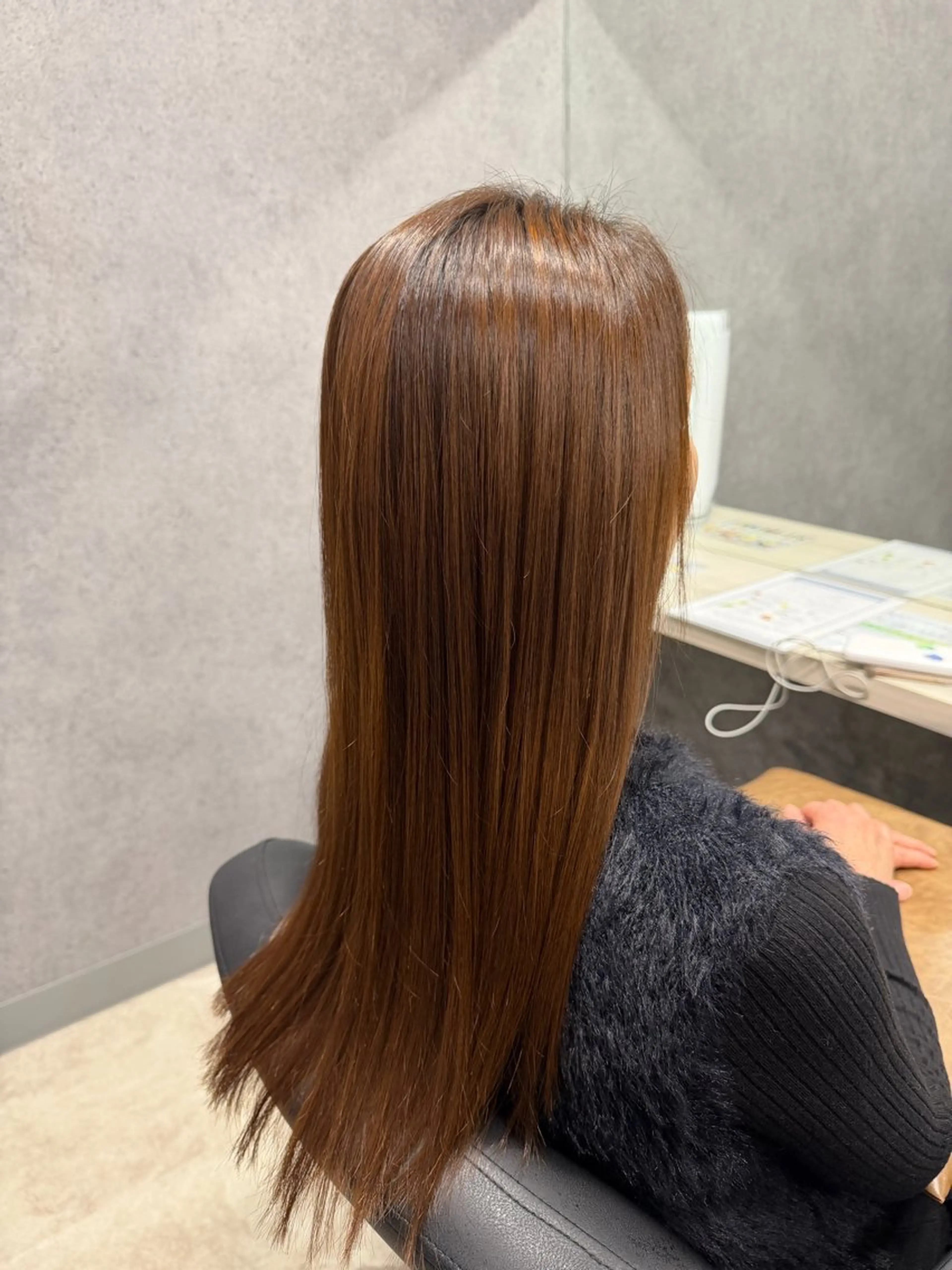 ロング パーマ 髪質改善 縮毛矯正 トリートメント カット 縮毛矯正 トリートメント ヘッドスパ 個室美容室miyuu hair&spa所属・加藤 あおいのヘアスタイル