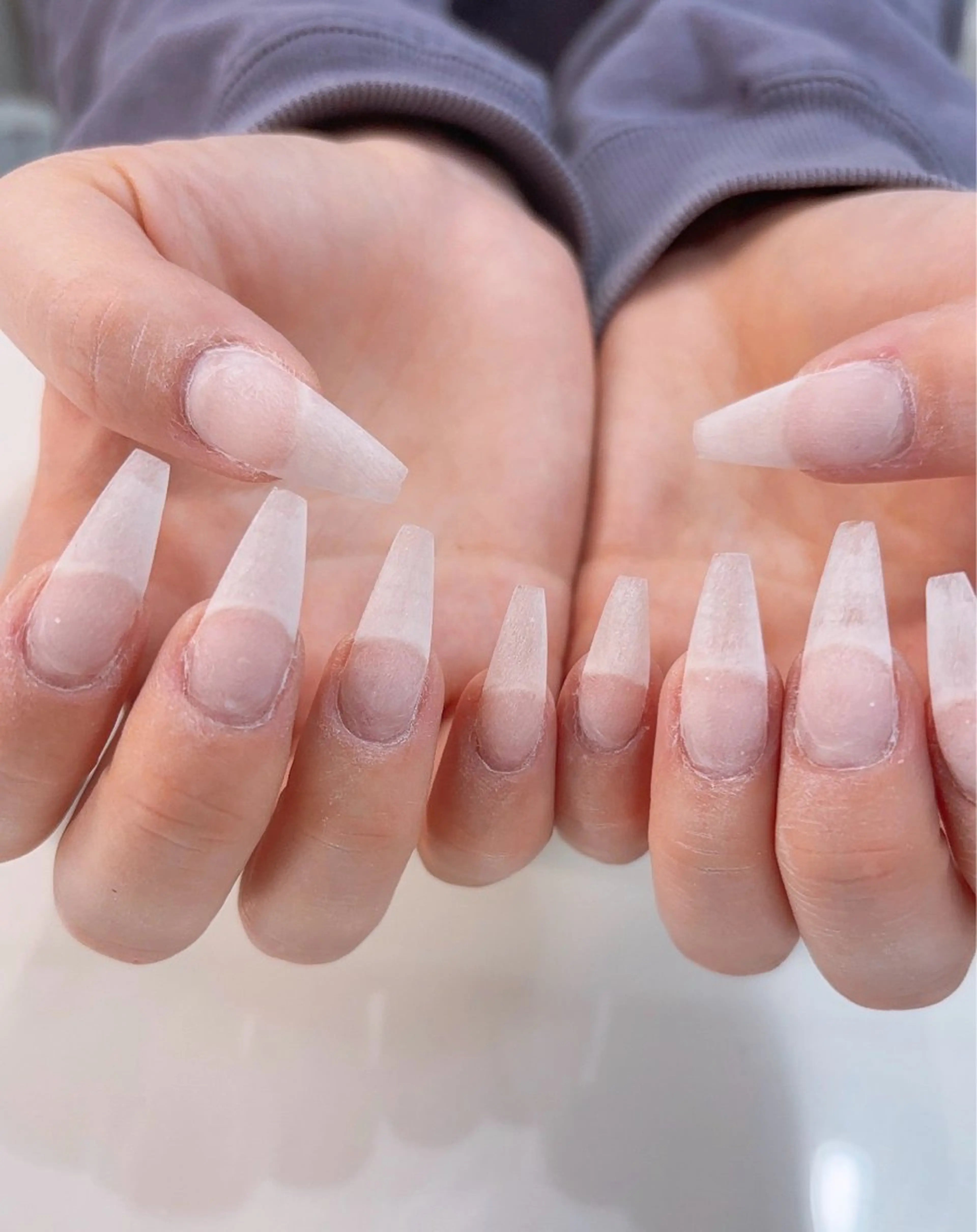 ネイル 長さ出し ジェルネイル ハードジェル ハンドネイル wooone所属・鶴橋wooone nail.rieのネイルデザイン