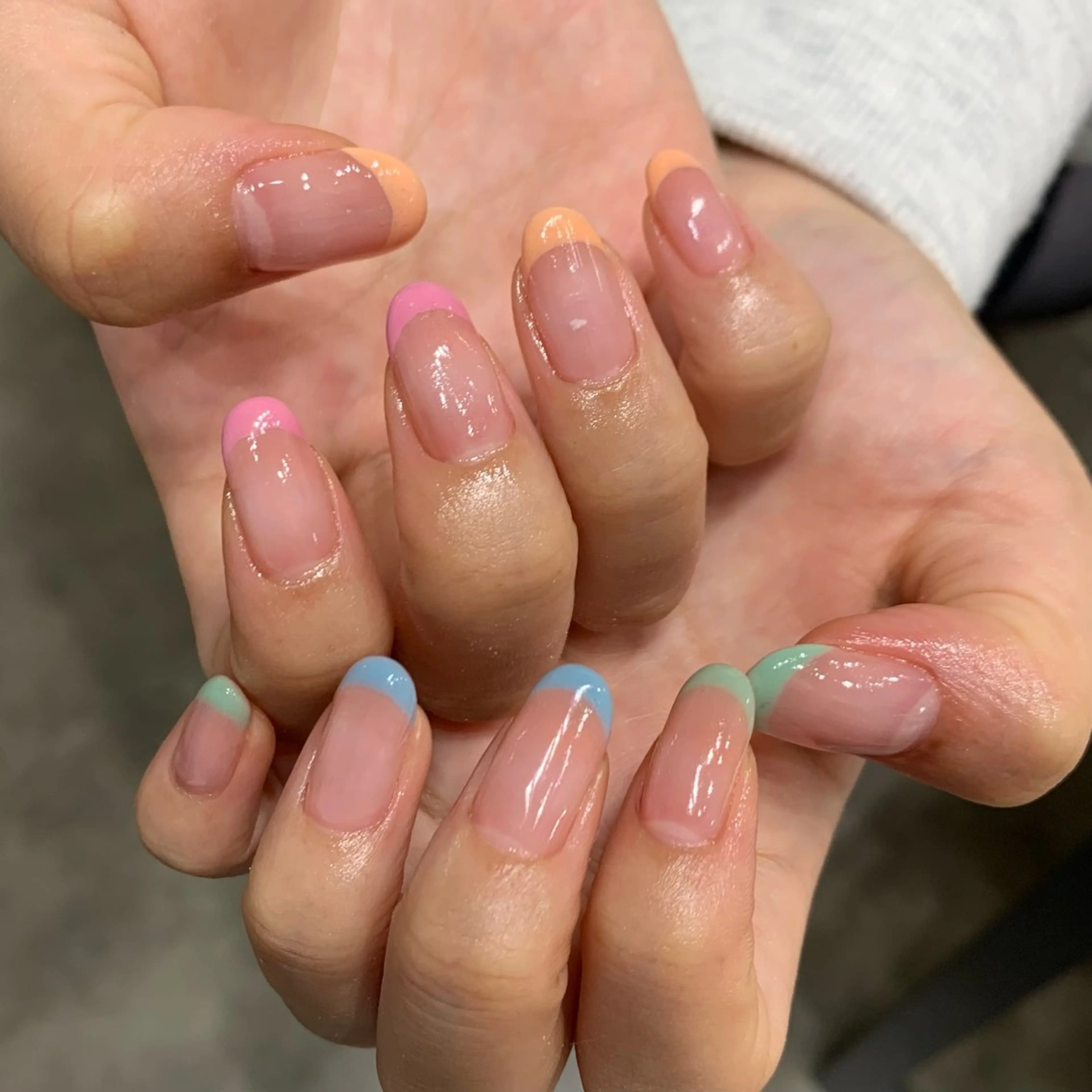 ネイル フレンチネイル YUKIMO🍎名駅 /ニュアンスのネイルデザイン