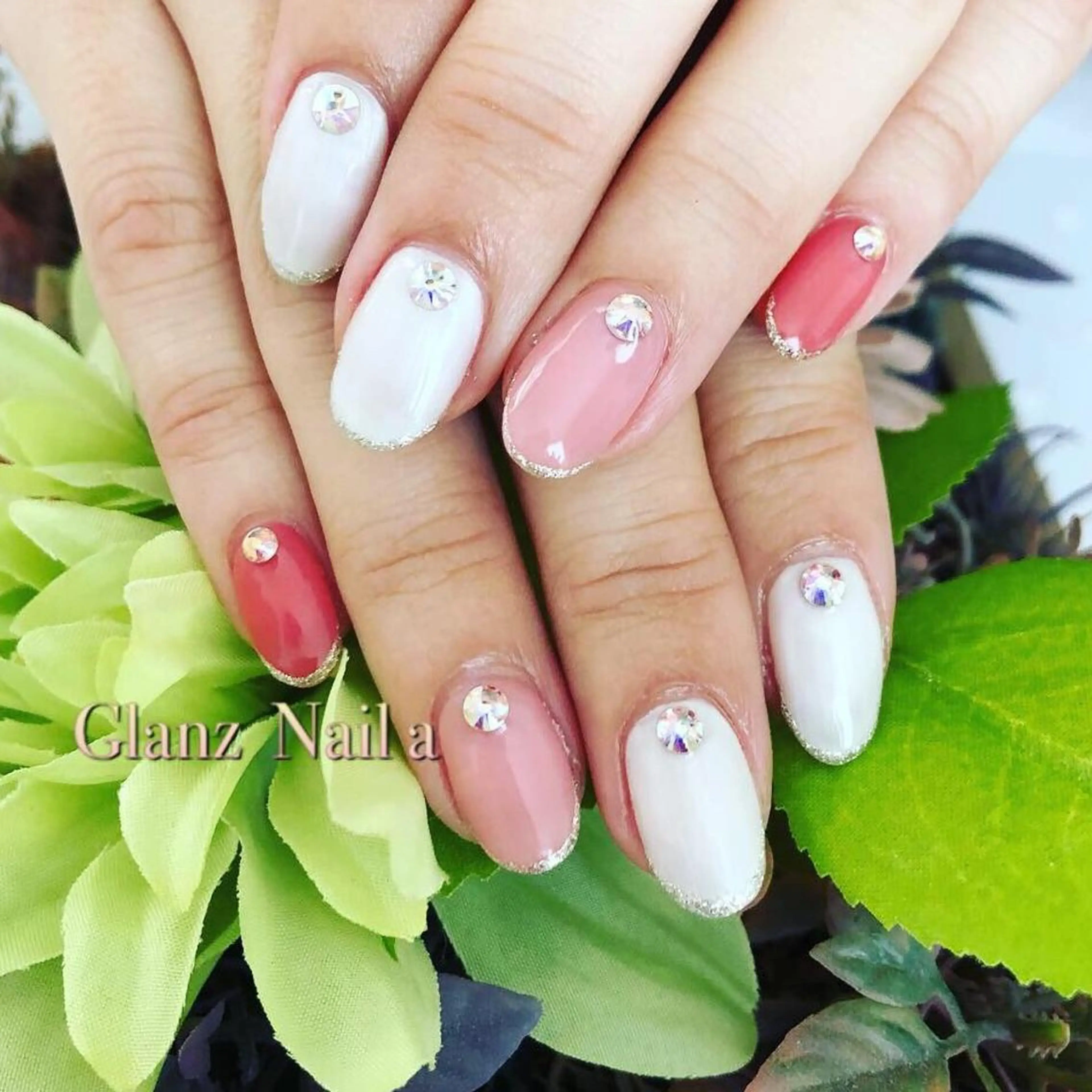 ネイル 春ネイル Glanz  Nail aのネイルデザイン