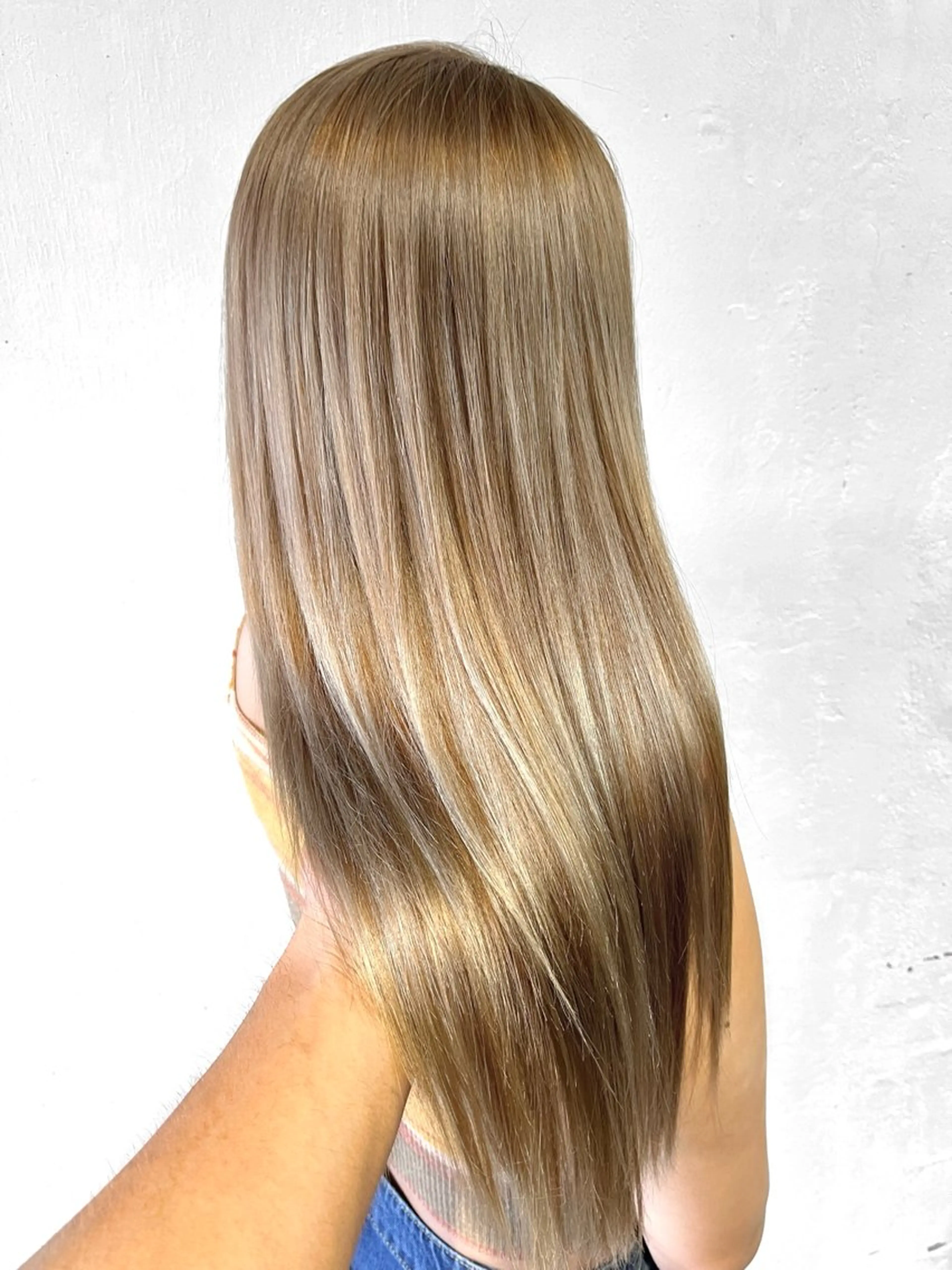 〔1ブリーチでハイトーンへ🌟初ブリーチおすすめ🌿）ダブルカラー（ケアハイブリーチ）&ナノスチームトリートメントの写真