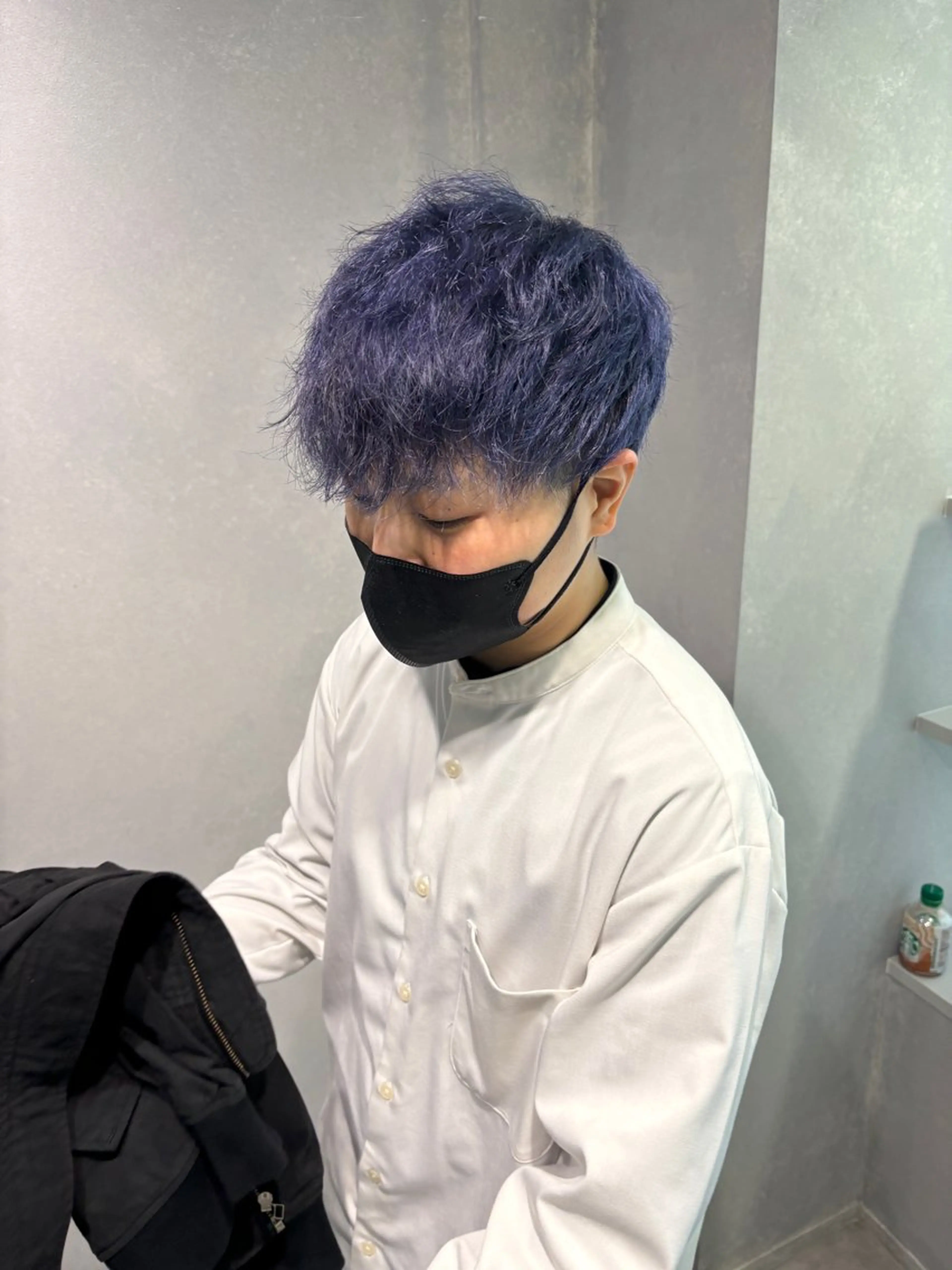 カラー パーマ メンズ カット ヘアカラー 🫧 栄ハイトーン Yasuyo🫧のヘアスタイル