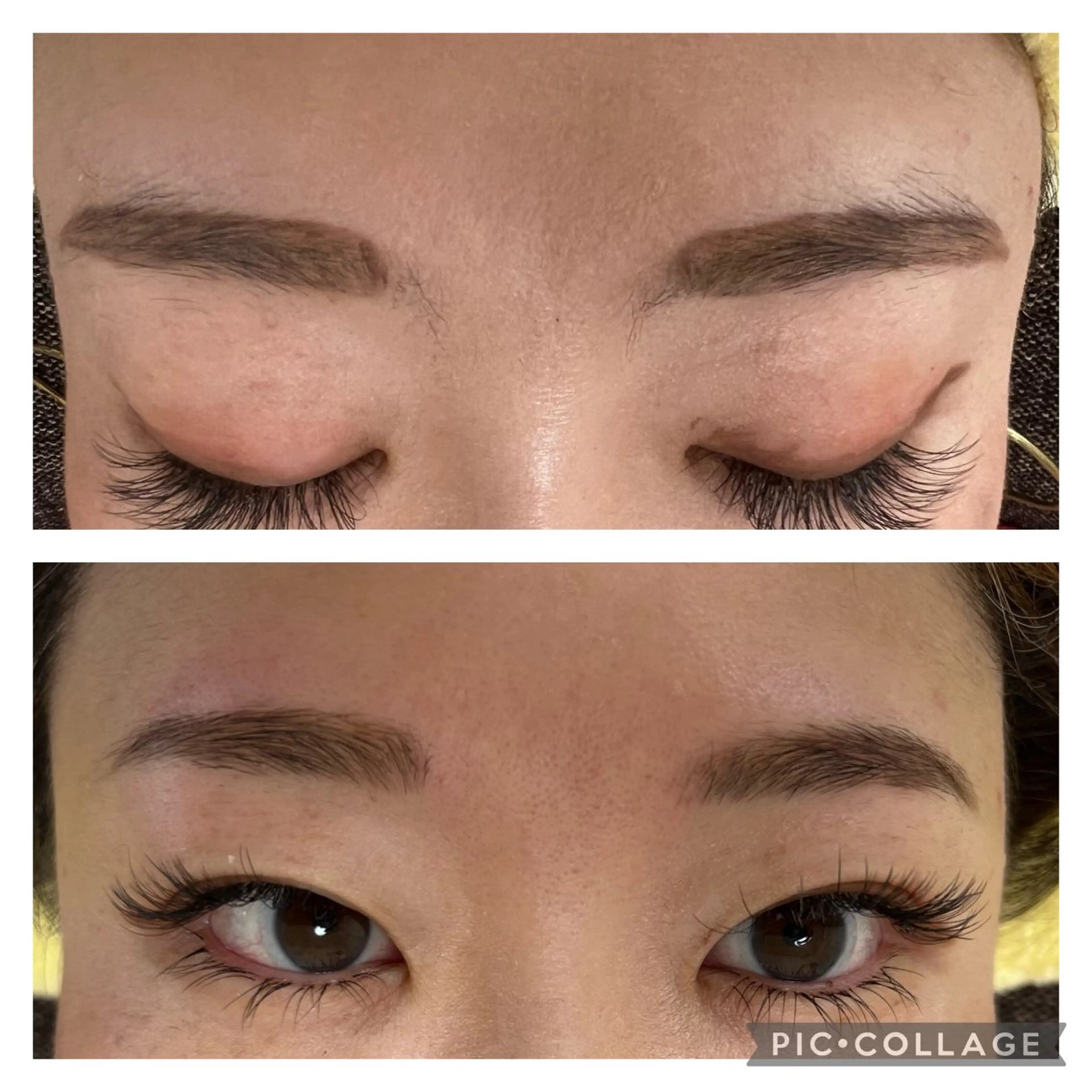 【フラットラッシュ】100本＋アイブロウWAX ☆ 目元写真を撮らせて頂ける方限定価格♪写真を掲載致します。の写真