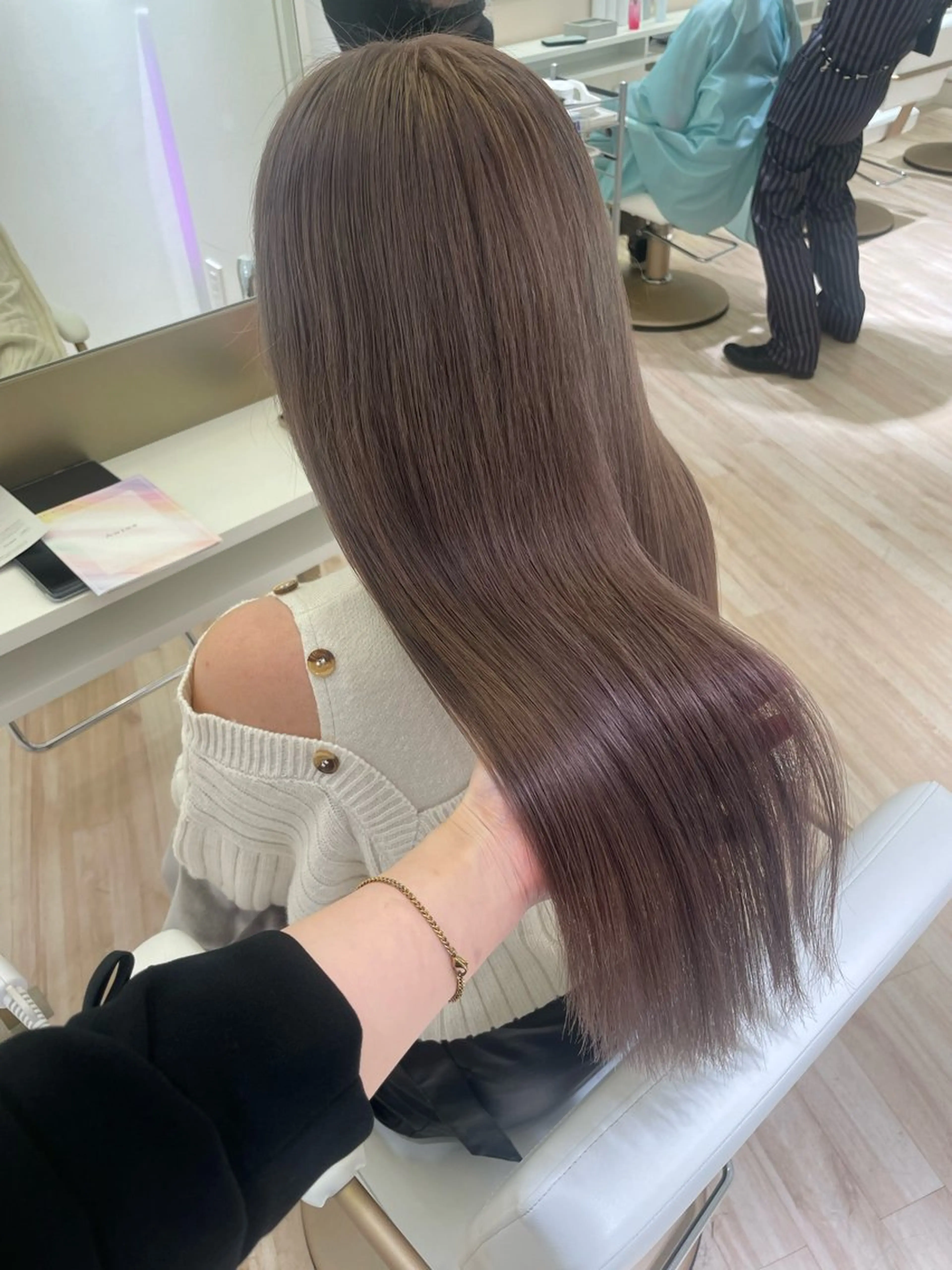 ロング カラー ヘアカラー ParveMix🍀 藤原愛未のヘアスタイル