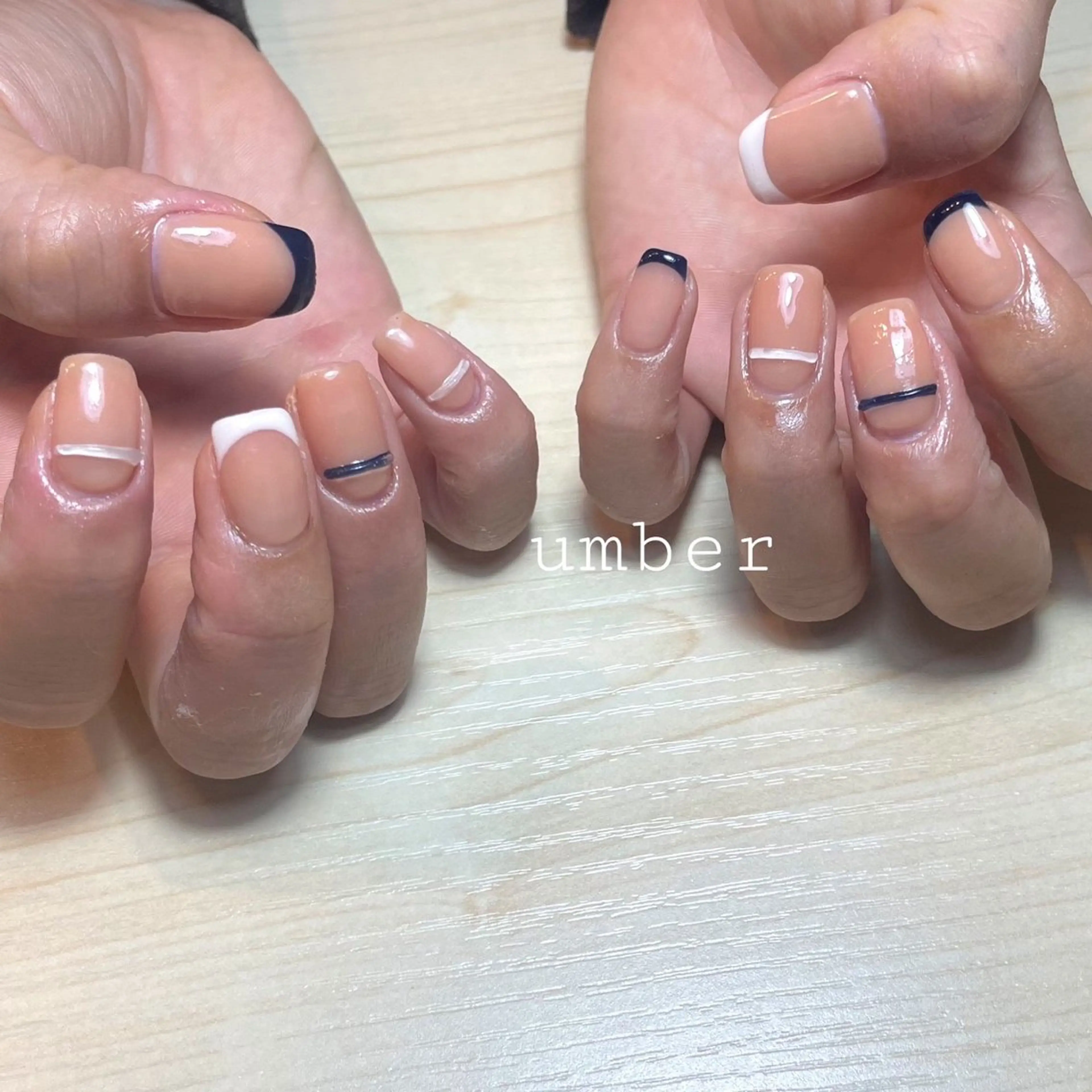 ネイル ハンドネイル umber 三茶1分のネイルデザイン