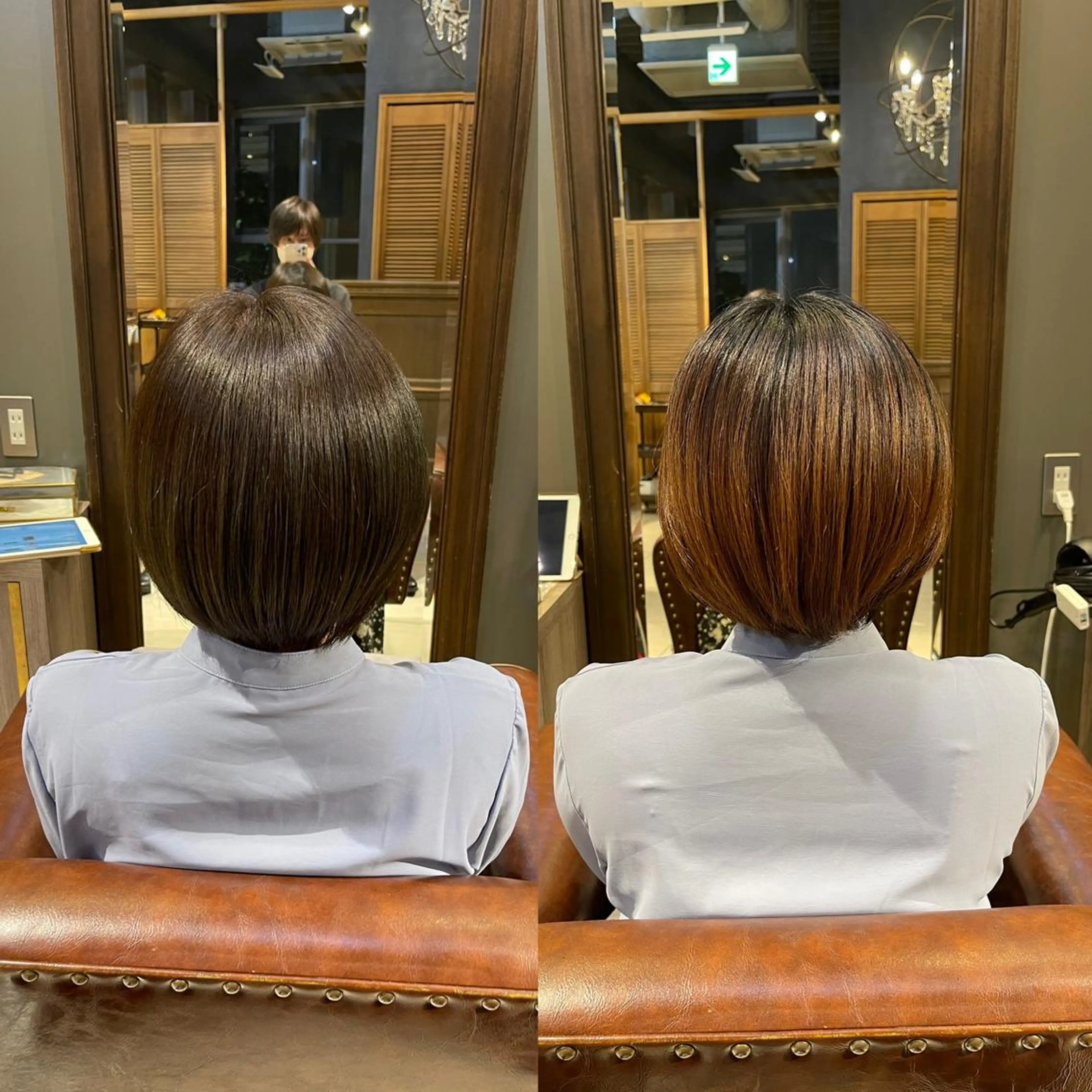 ショート ピンクブラウン くびれヘア 髪質改善 韓国風ヘア 縮毛矯正 六本木縮毛矯正/髪質 改善/LOANA鈴木のヘアスタイル