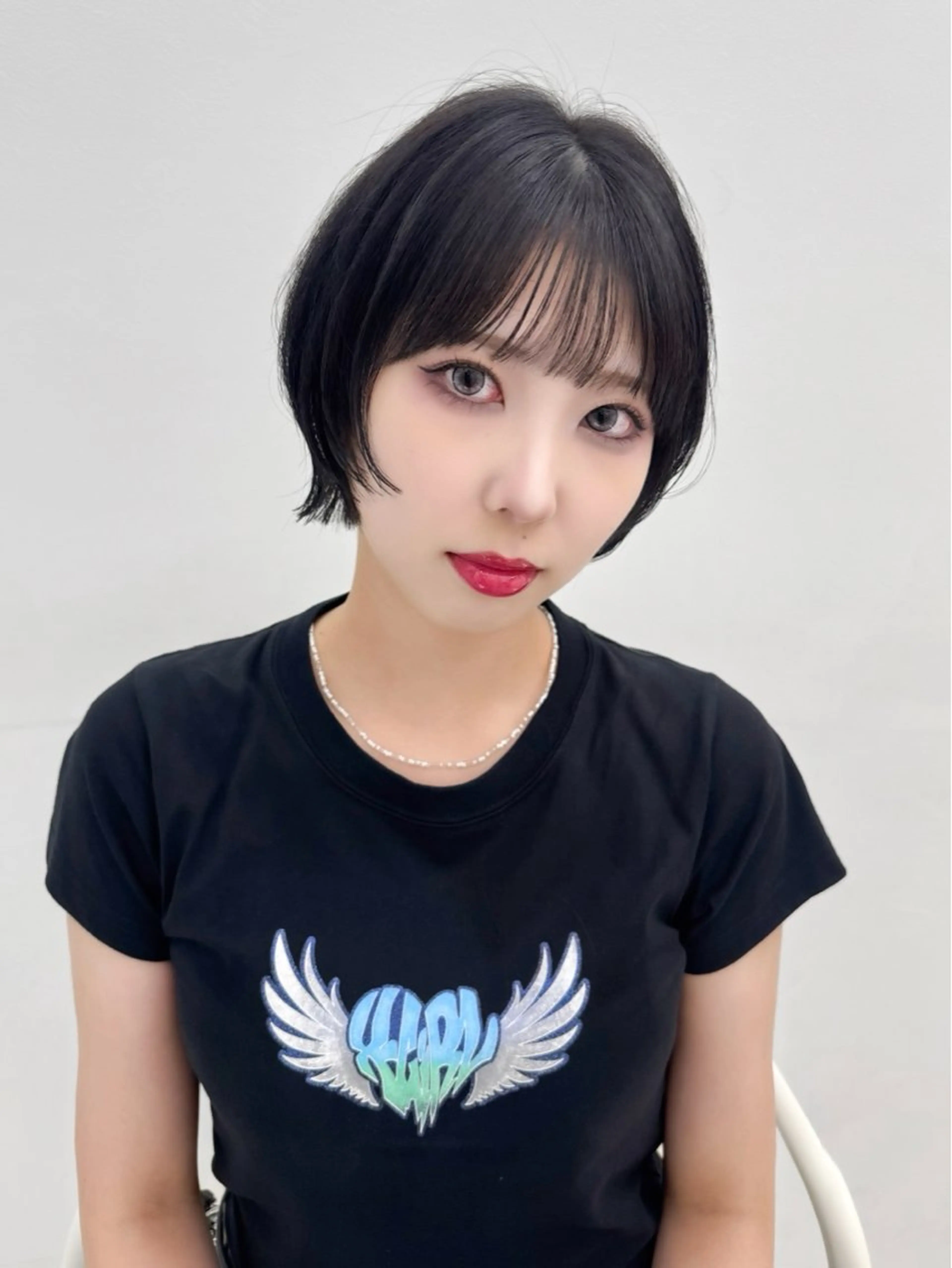 ショート カラー ヘアアレンジ カット ヘアカラー トリートメント ヘッドスパ ヘアセット ‎🤍韓国ボブ/ 縮毛矯正🪽‪ひかりのヘアスタイル