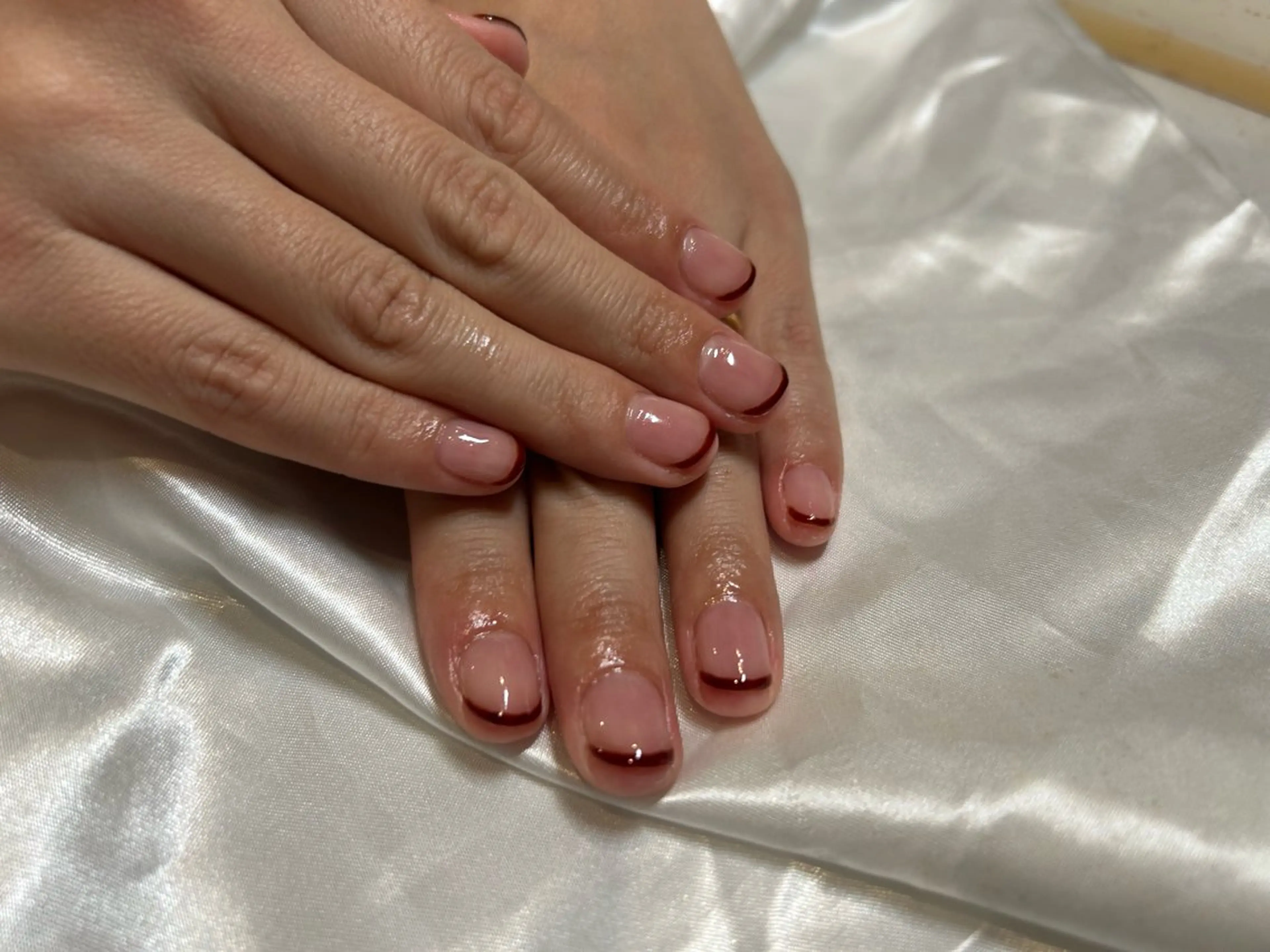 フレンチ💛お好きなカラー選べます🌹ラメOK✨オフ🉑の写真