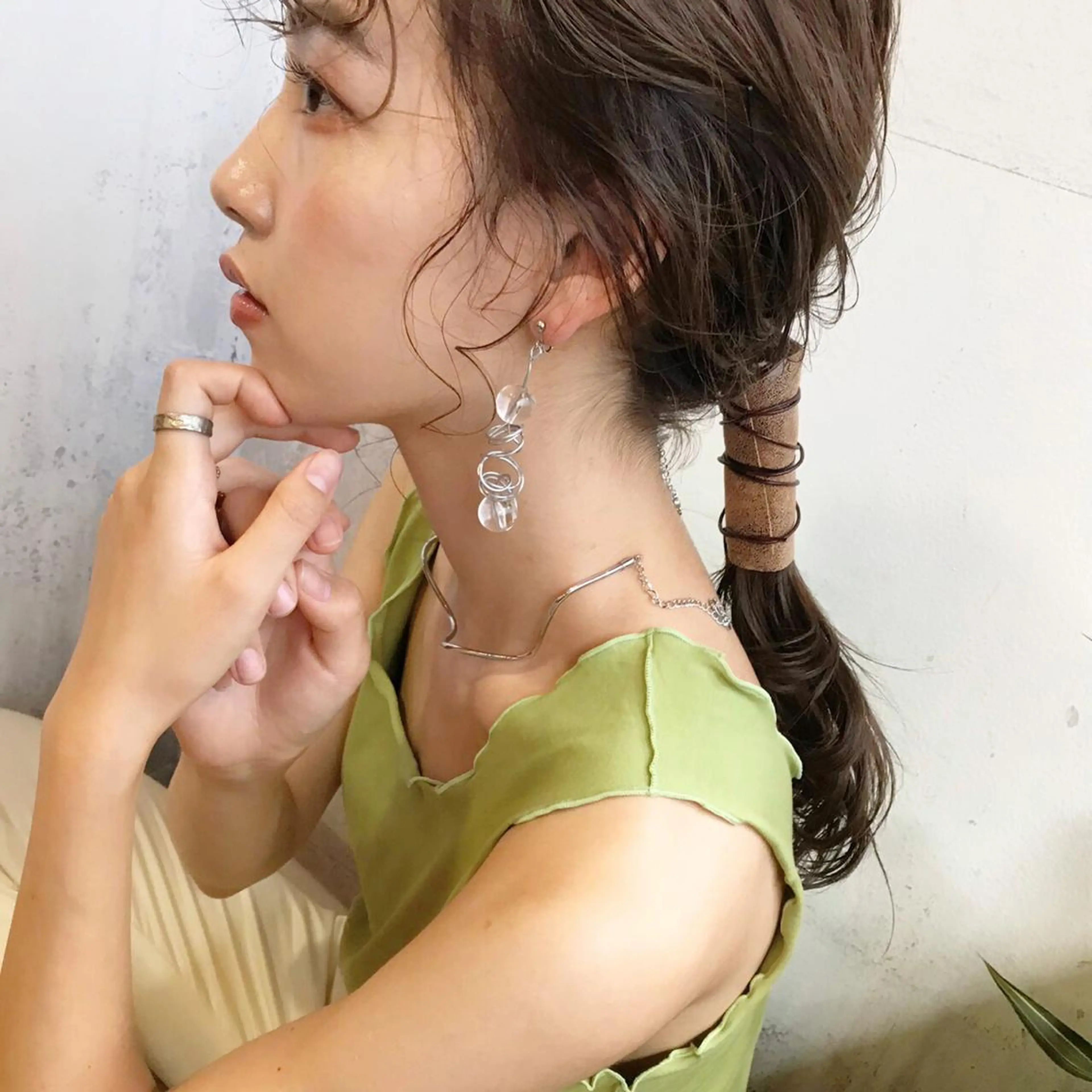 セミロング ヘアセット 韓国 / 中国ヘア 🦋Noniのヘアスタイル