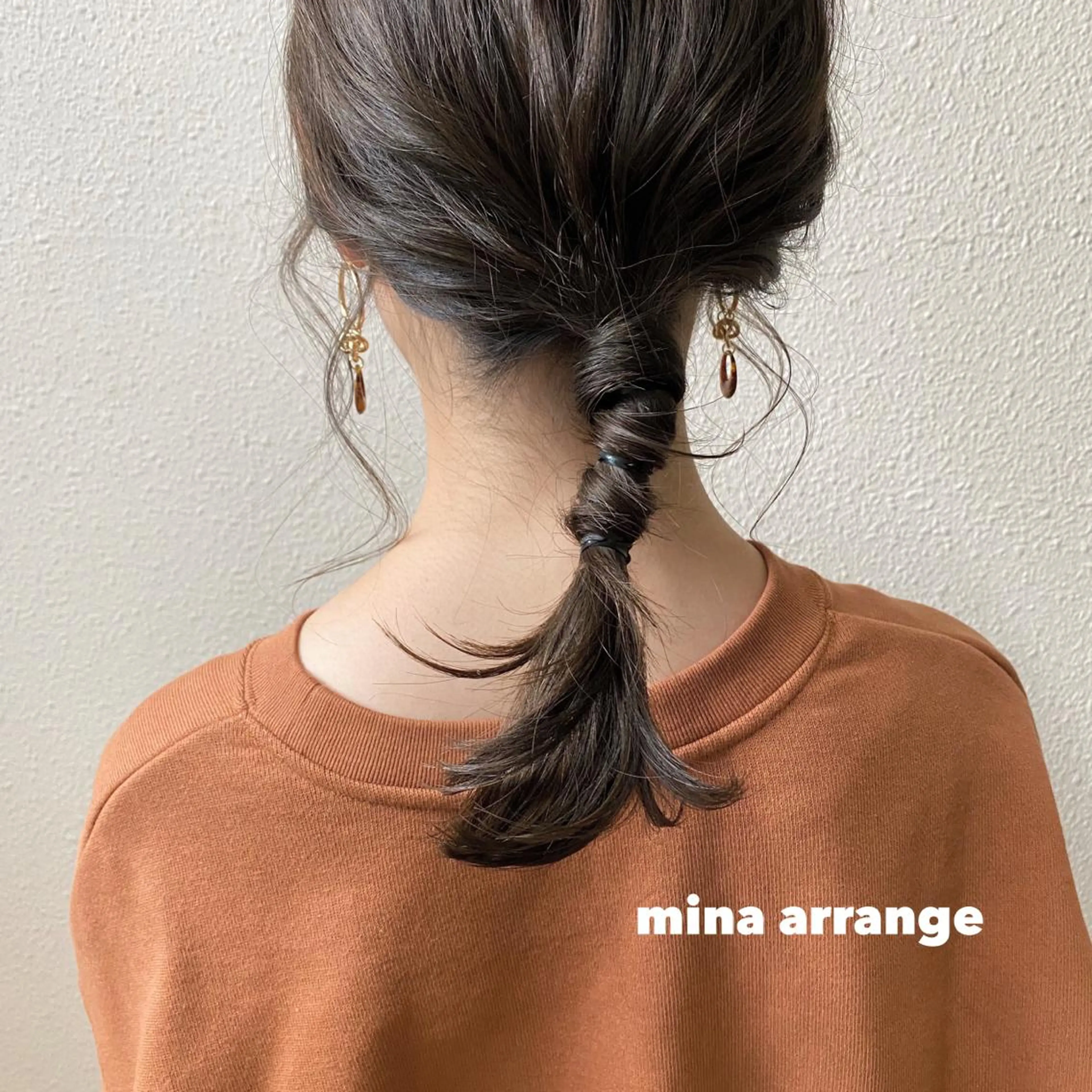 ミディアム カラー ヘアカラー トリートメント ヘアセット ツキノキ ミナのヘアスタイル