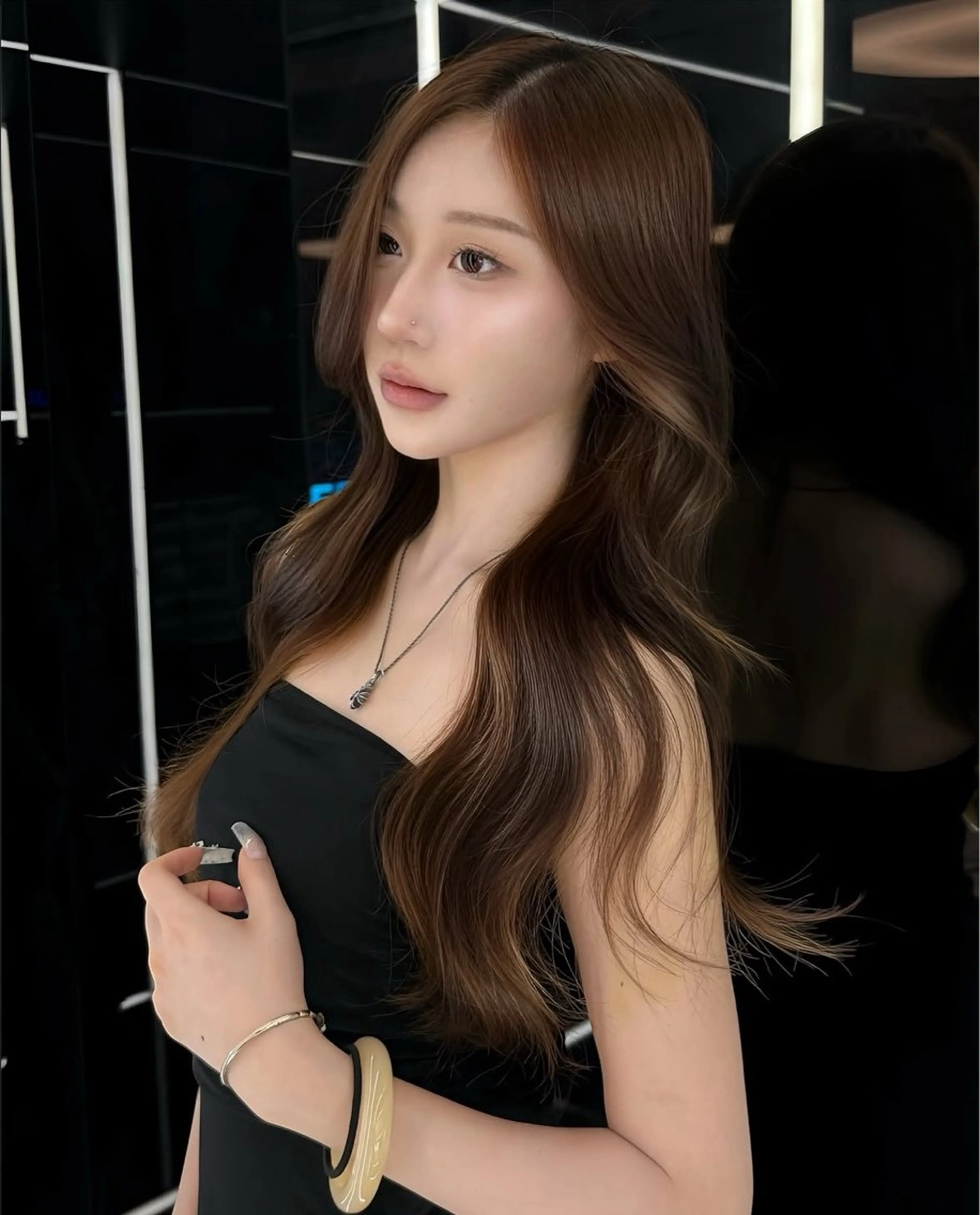 ロング カラー ヘアカラー ヘアセット miuru/網紅ヘア 🇨🇳レイヤーのヘアスタイル