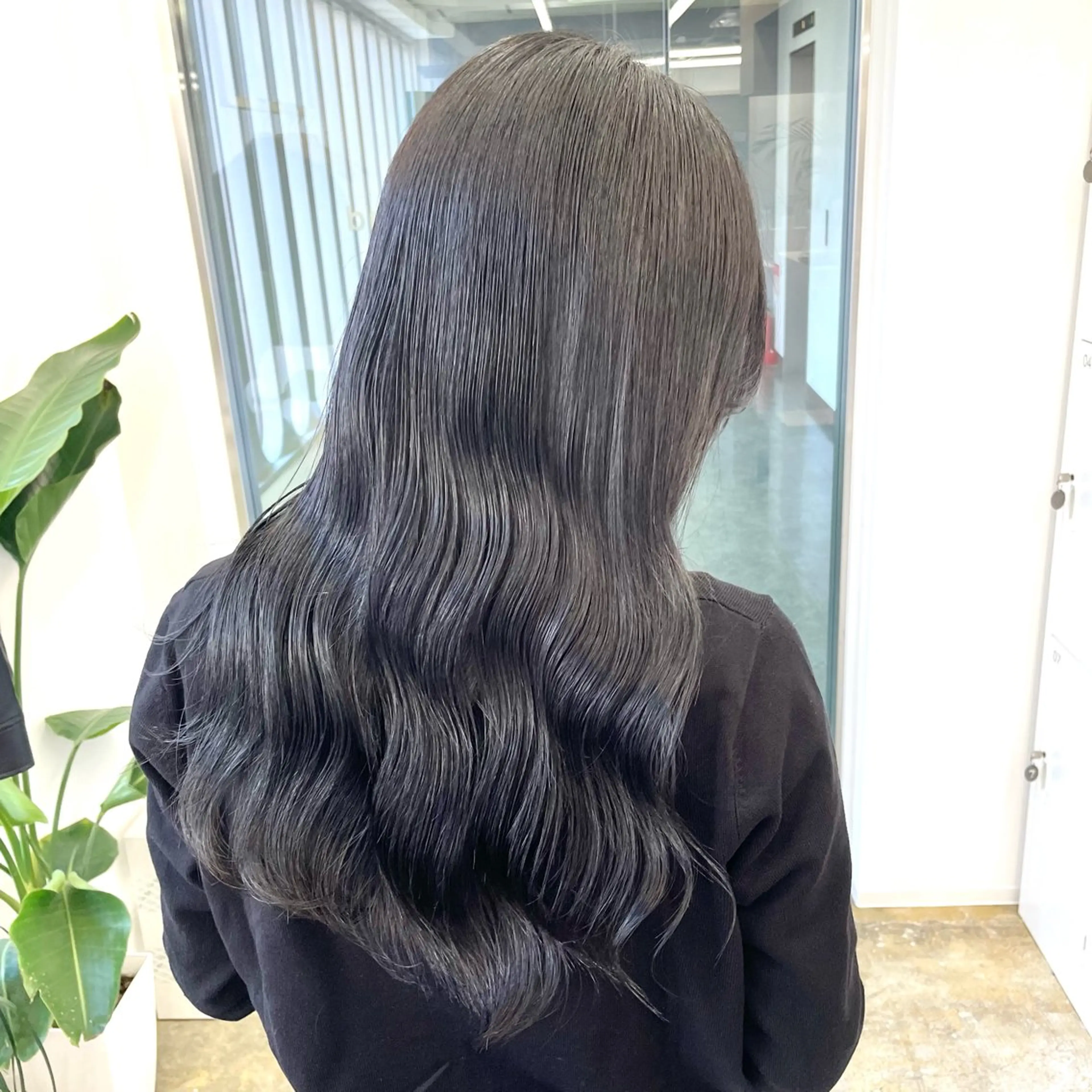 ロング カラー ヘアカラー トリートメント 🔵暗髪　特化🔵 梅田・増田のヘアスタイル