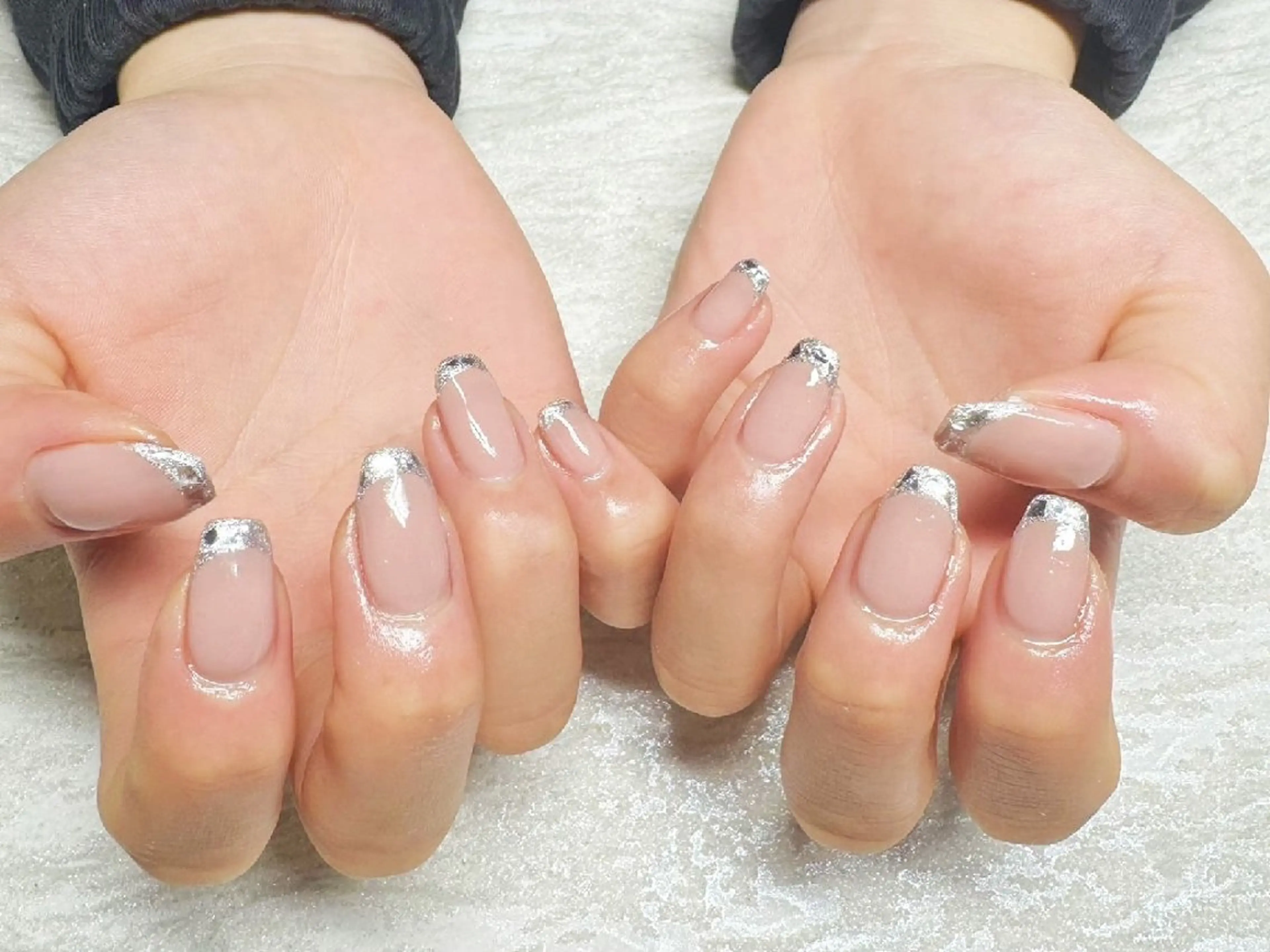 ネイル ブラウン ハート 韓国ネイル ハンドネイル JULIE NAILのネイルデザイン