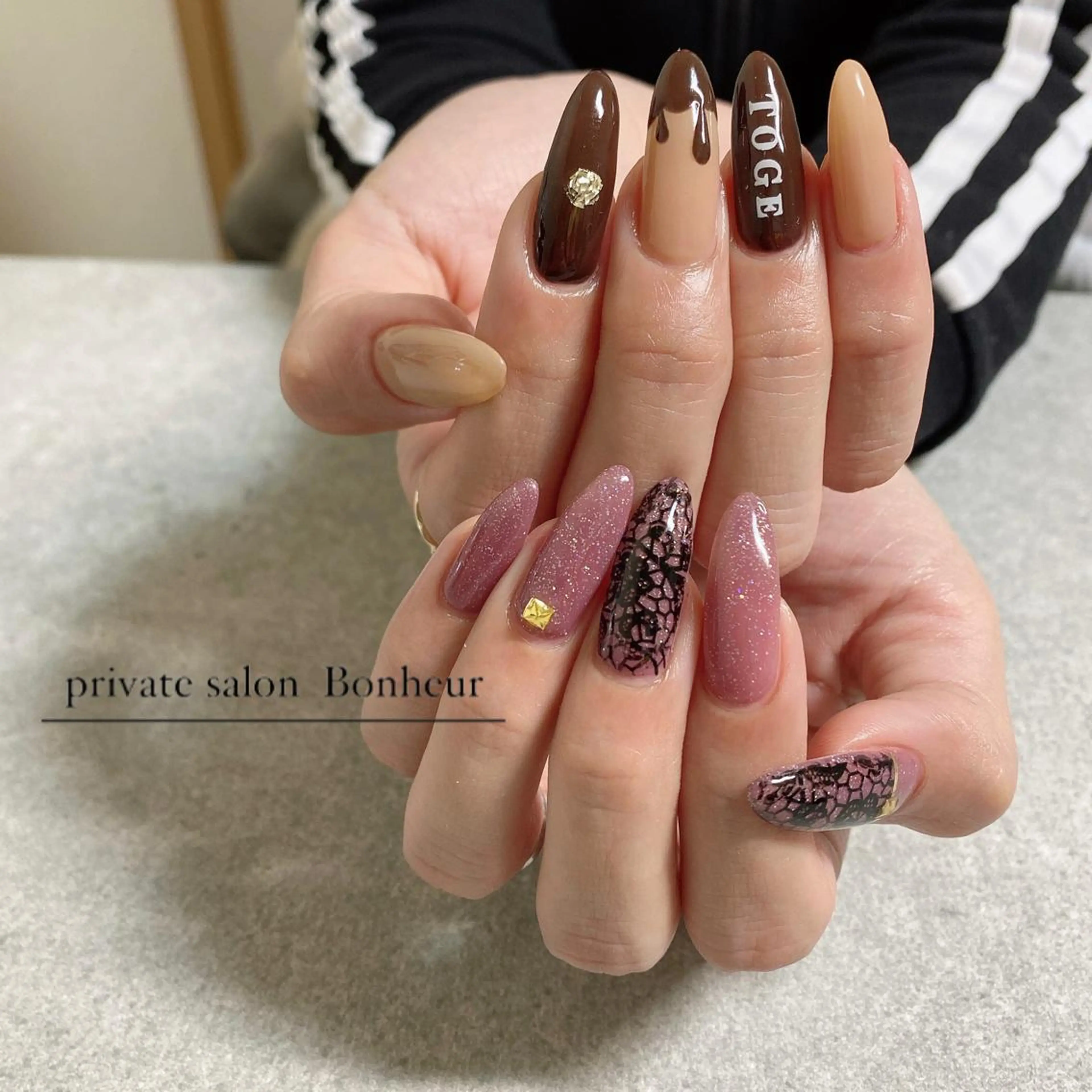 ネイル ハンドネイル BONHEUR Annaのネイルデザイン