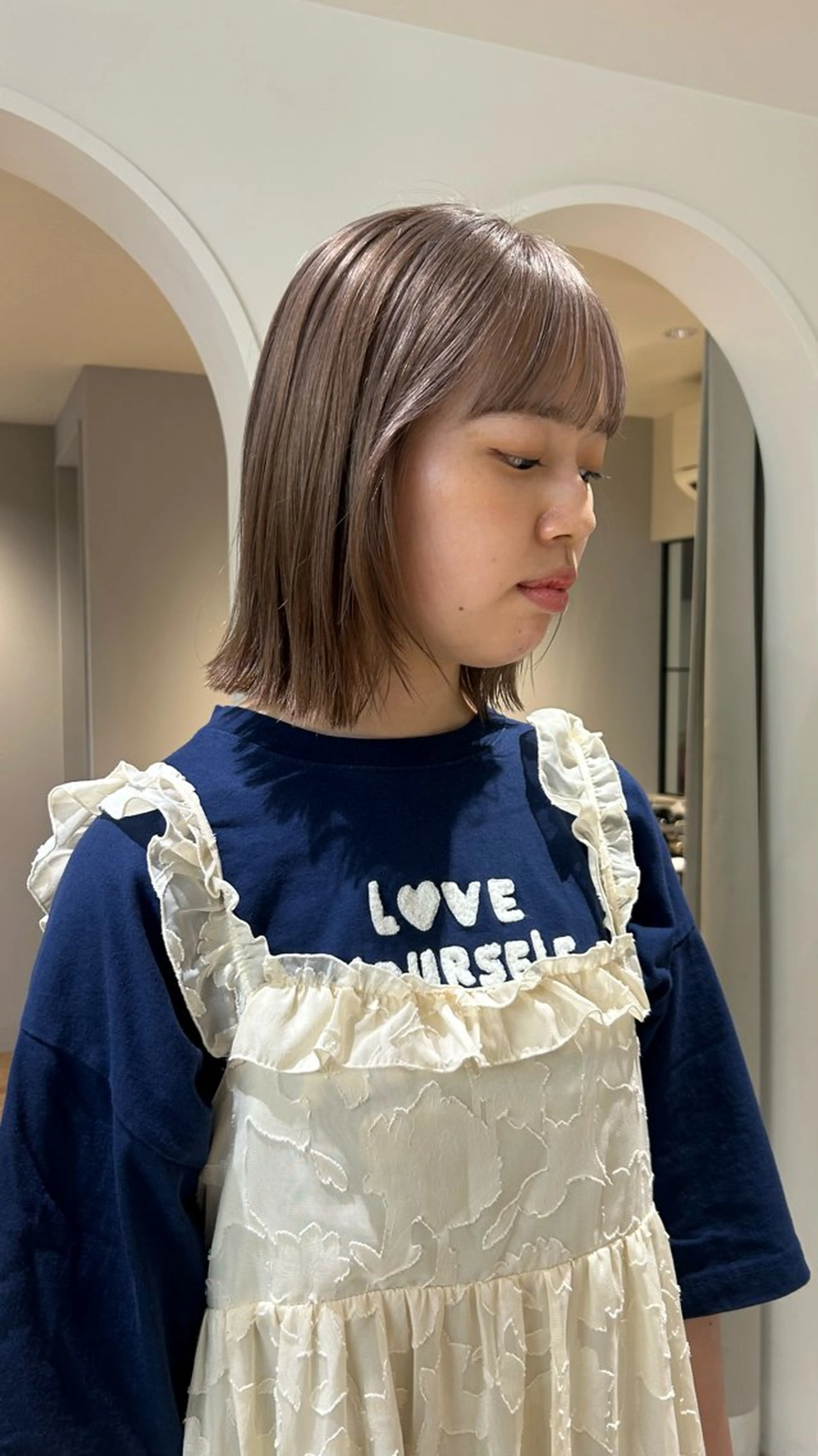 ミディアム カラー ヘアカラー じゅわっと暖色カラー 🍊Moemiのヘアスタイル