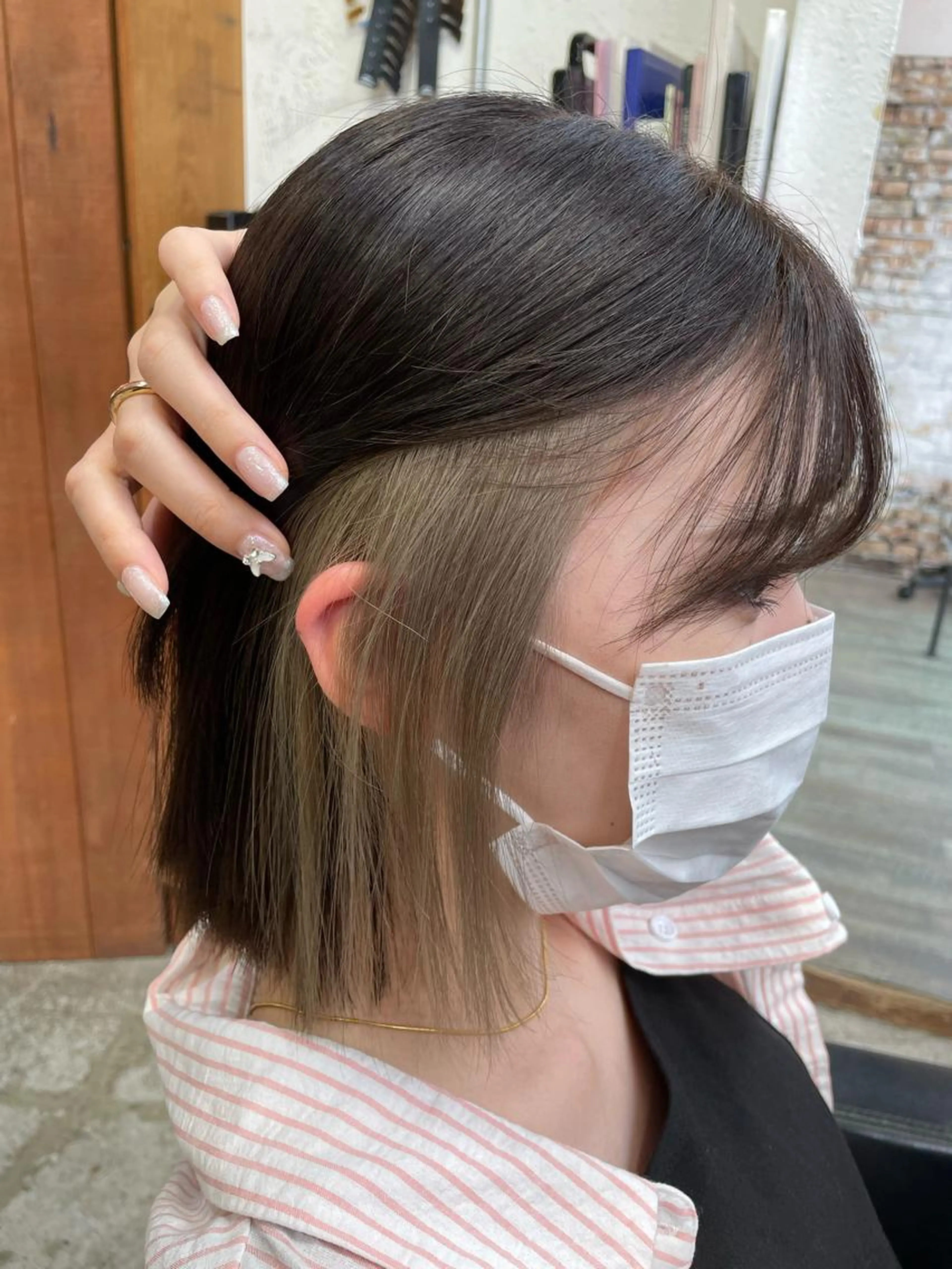 🫐カット+インナーカラー(全体のカラー込み)+トリートメント🫐の写真