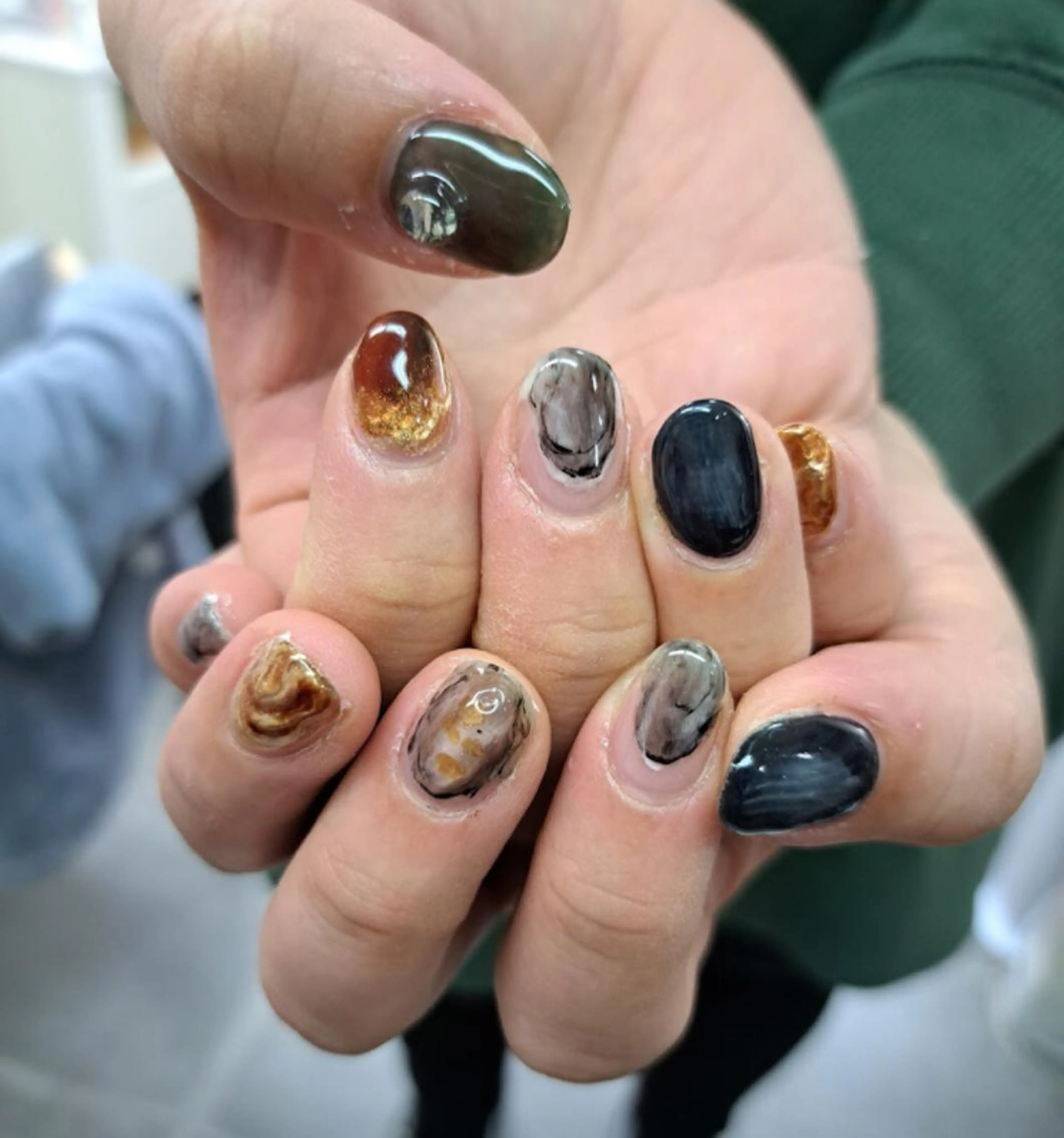 ネイル アートネイル ジェルネイル ニュアンスネイル スカルプネイル nailstudio eviz新宿店のネイルデザイン