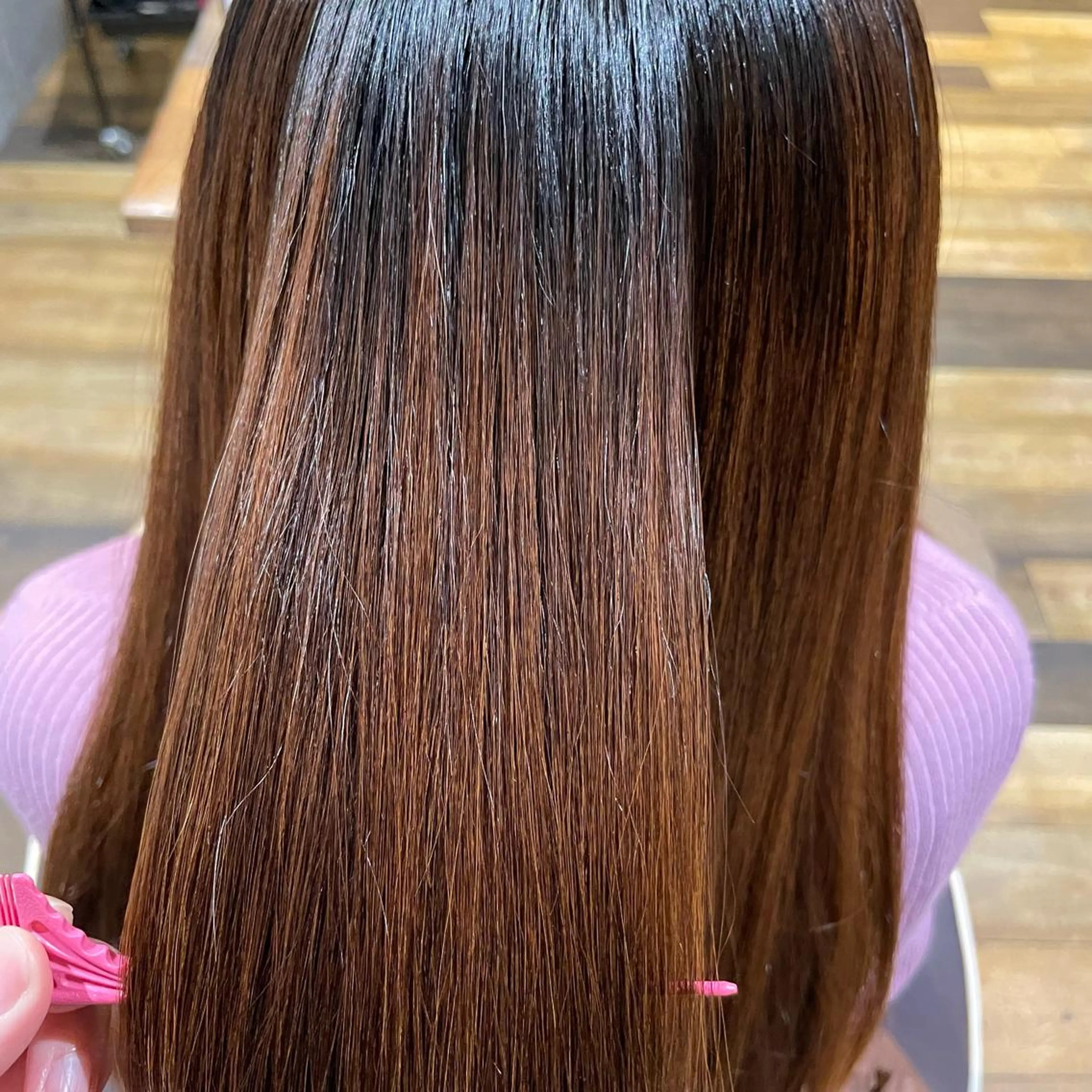 ロング くせ毛 大 場のヘアスタイル