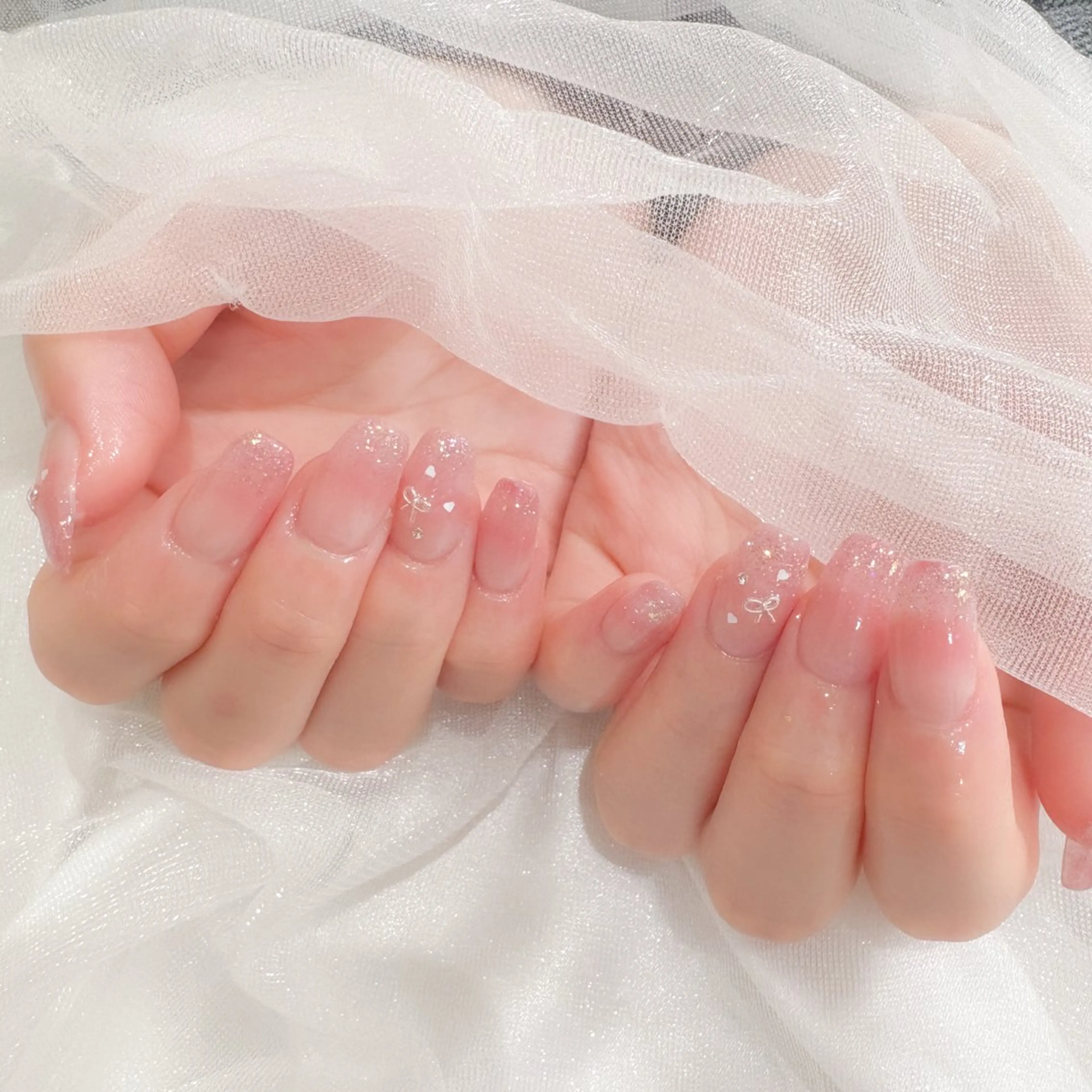 ネイル 長さ出し ハンドネイル Lutena🎀 Kimuraのネイルデザイン