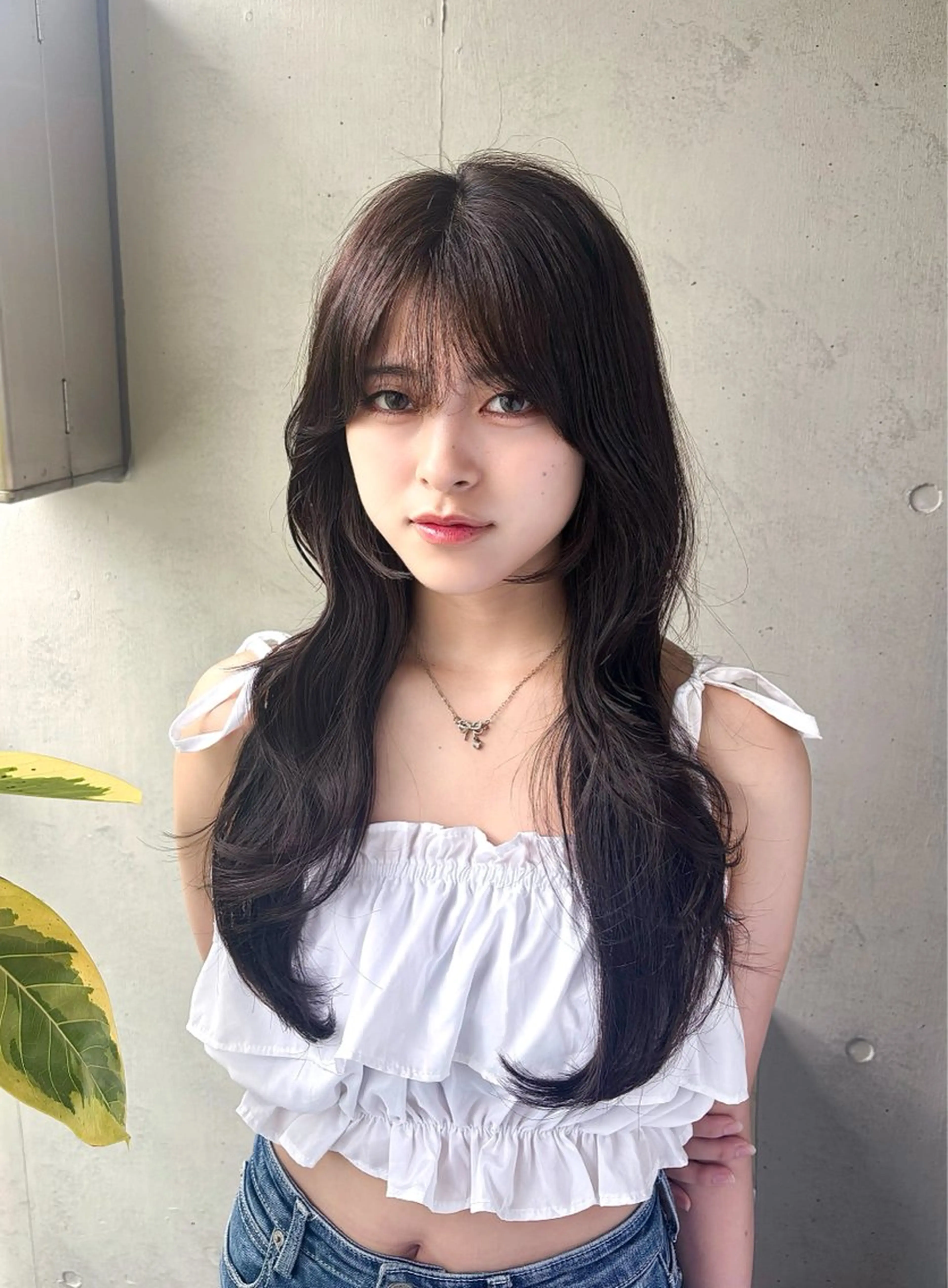 ロング カラー カット 縮毛矯正 トリートメント 艶髪ハイトーン/ レイヤー/yuiのヘアスタイル