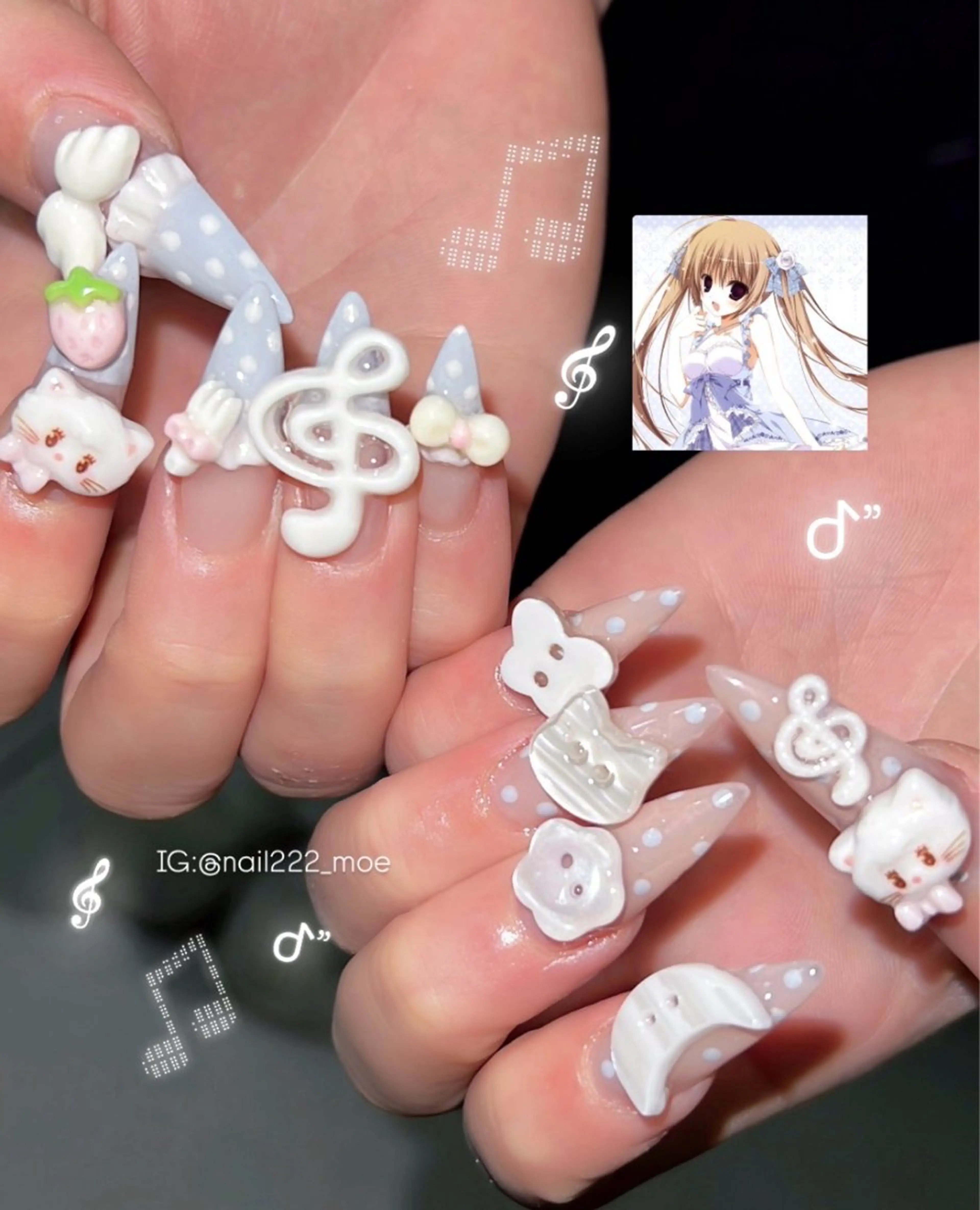 ネイル ハンドネイル ⟡.*222⋰˚☆ MöEのネイルデザイン