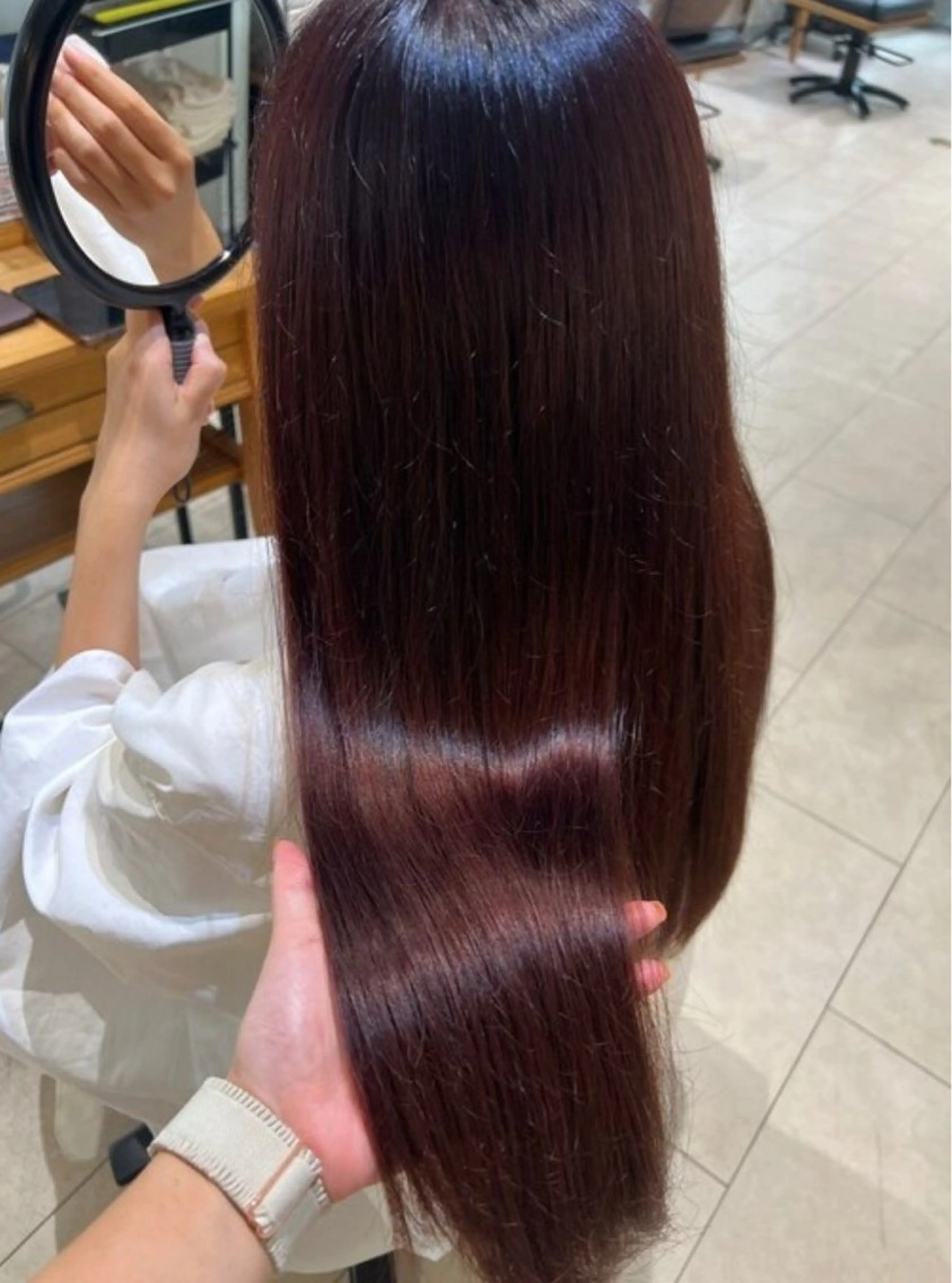 ロング カラー 長濱 奏のヘアスタイル