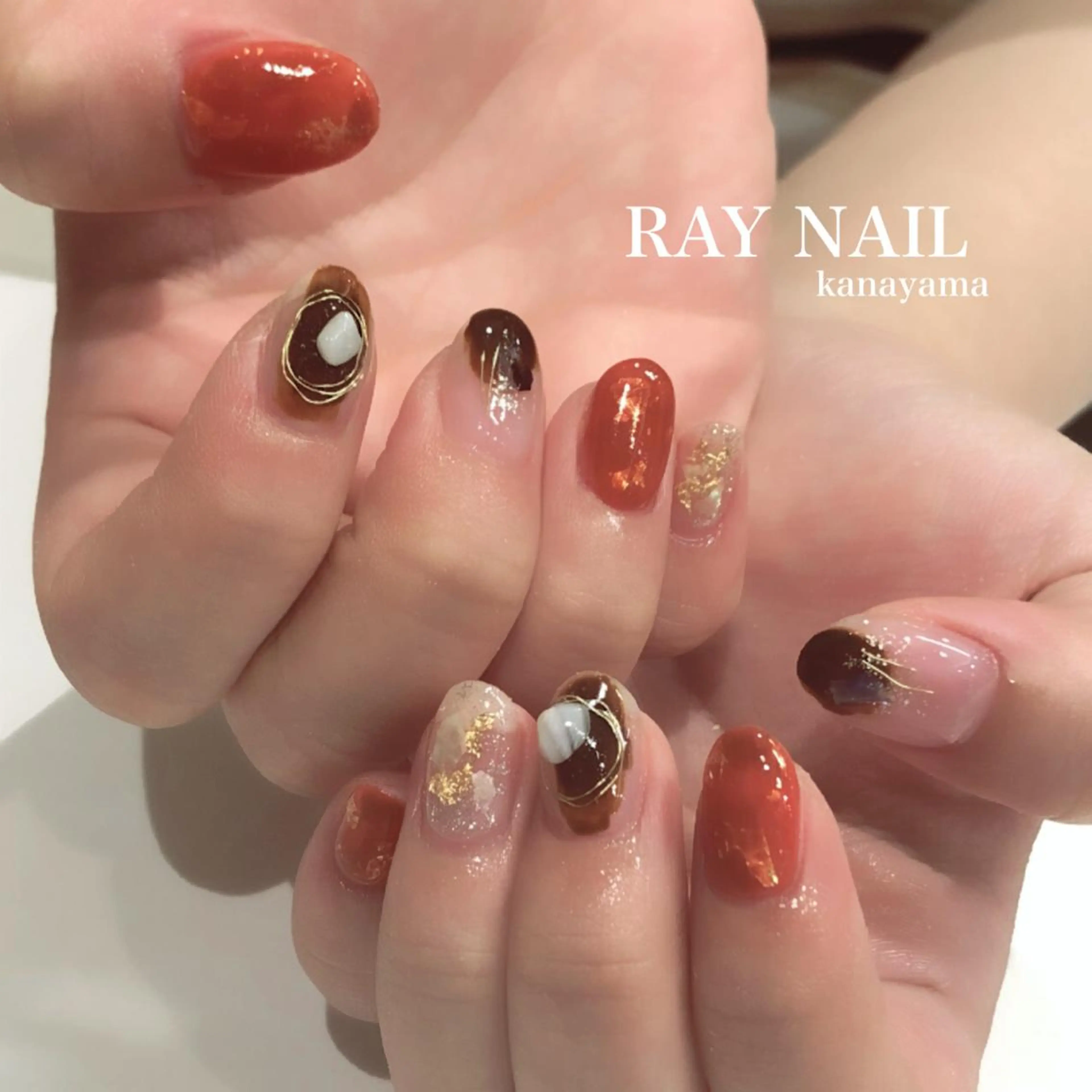 ネイル ニュアンスネイル Arowa 伊田のネイルデザイン