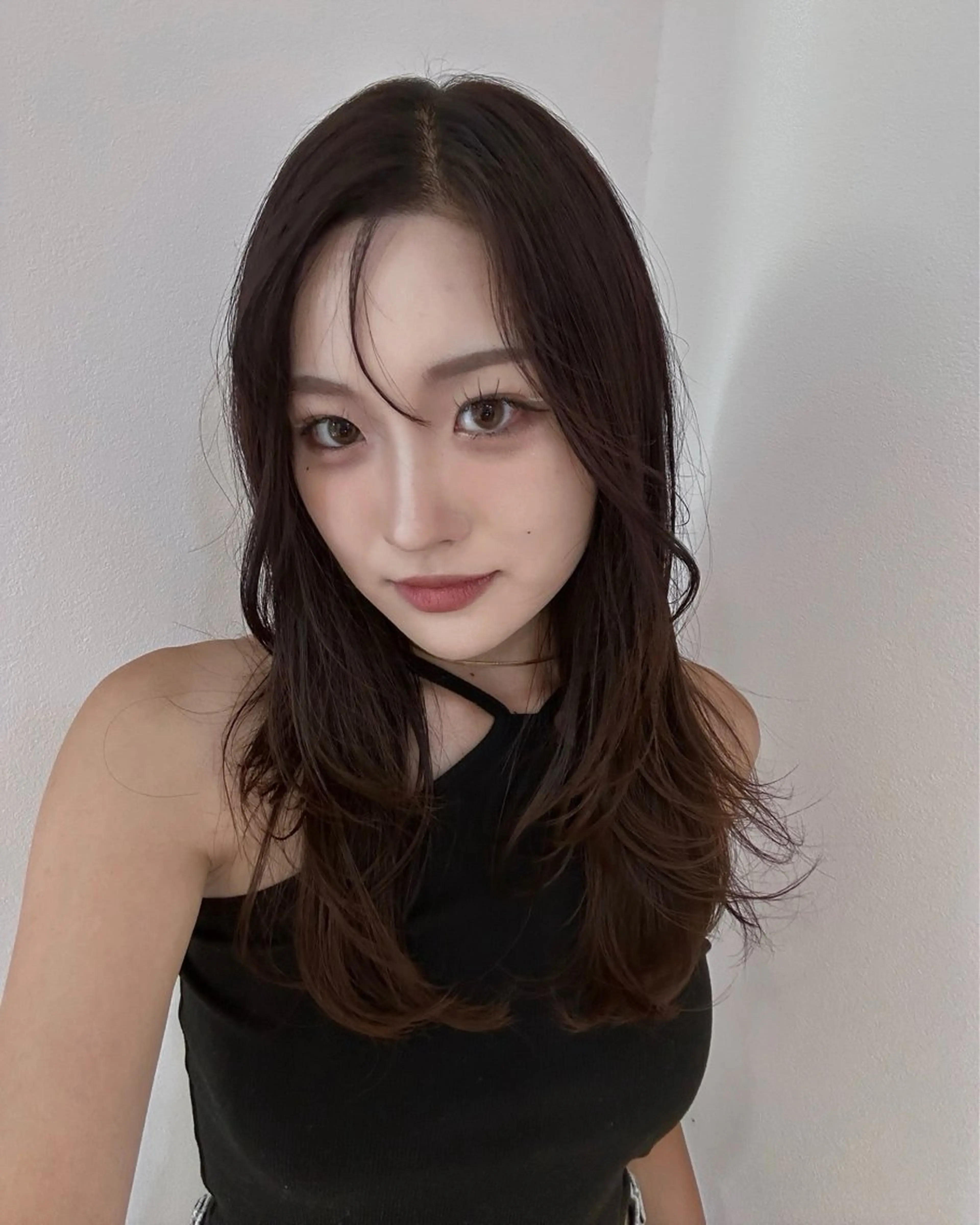 セミロング レイヤーカット 髪質改善大阪/ 酸性縮毛矯正/ゆうとのヘアスタイル