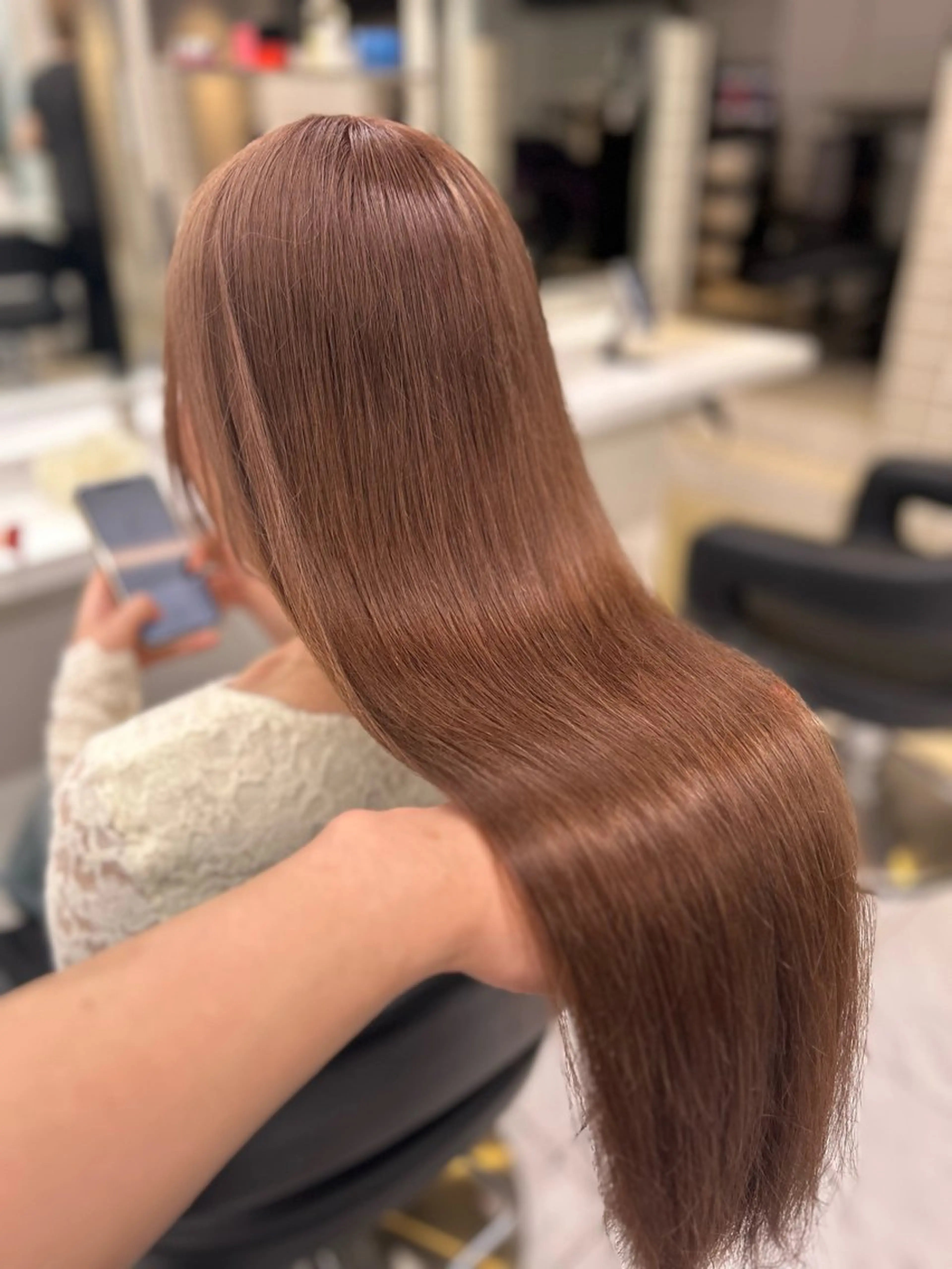 ロング ヘアカラー トリートメント 透明感カラー/ レイヤーカット/優大のヘアスタイル