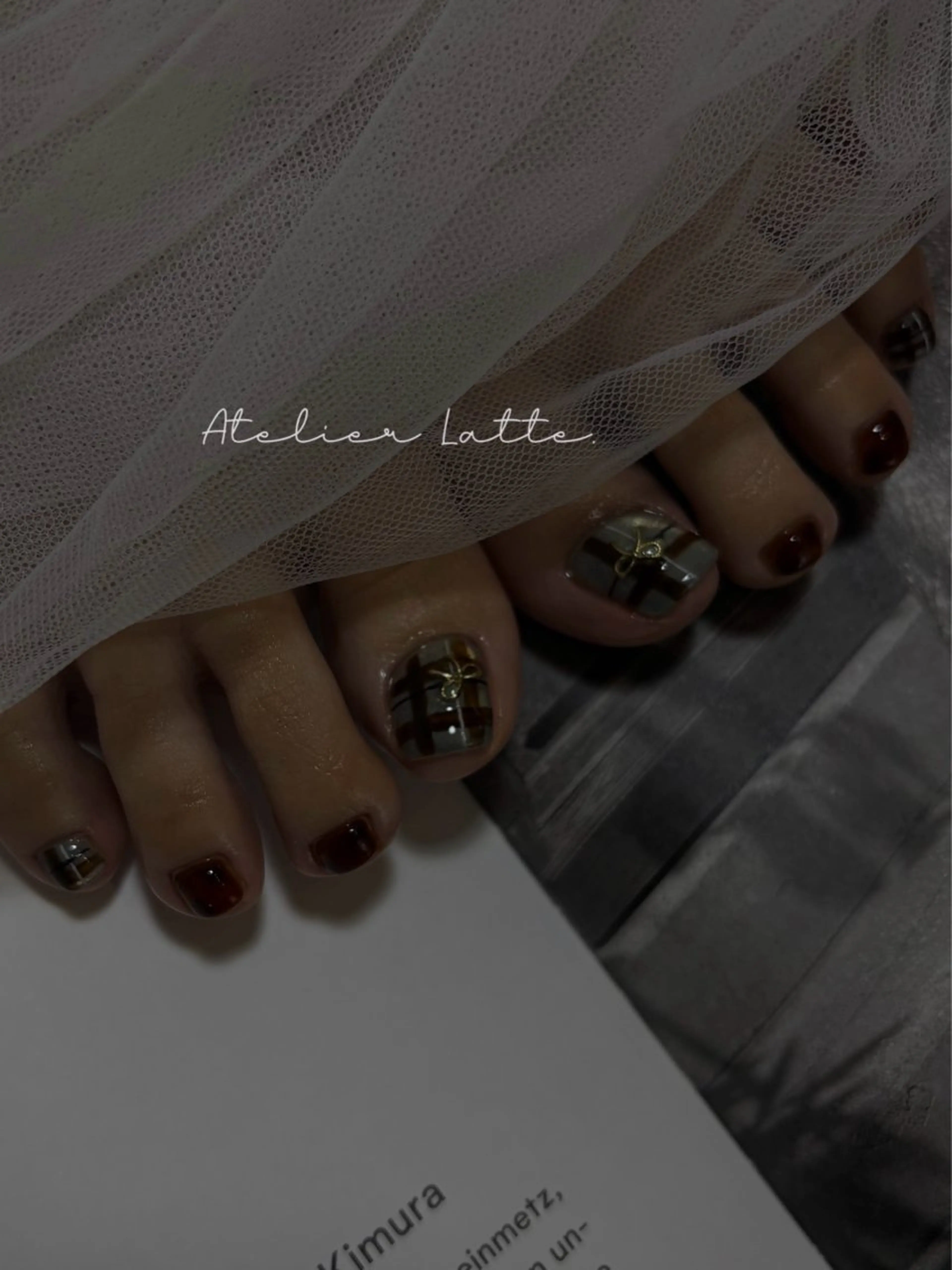 ネイル ニュアンスネイル シンプルネイル Atelier Latteのネイルデザイン