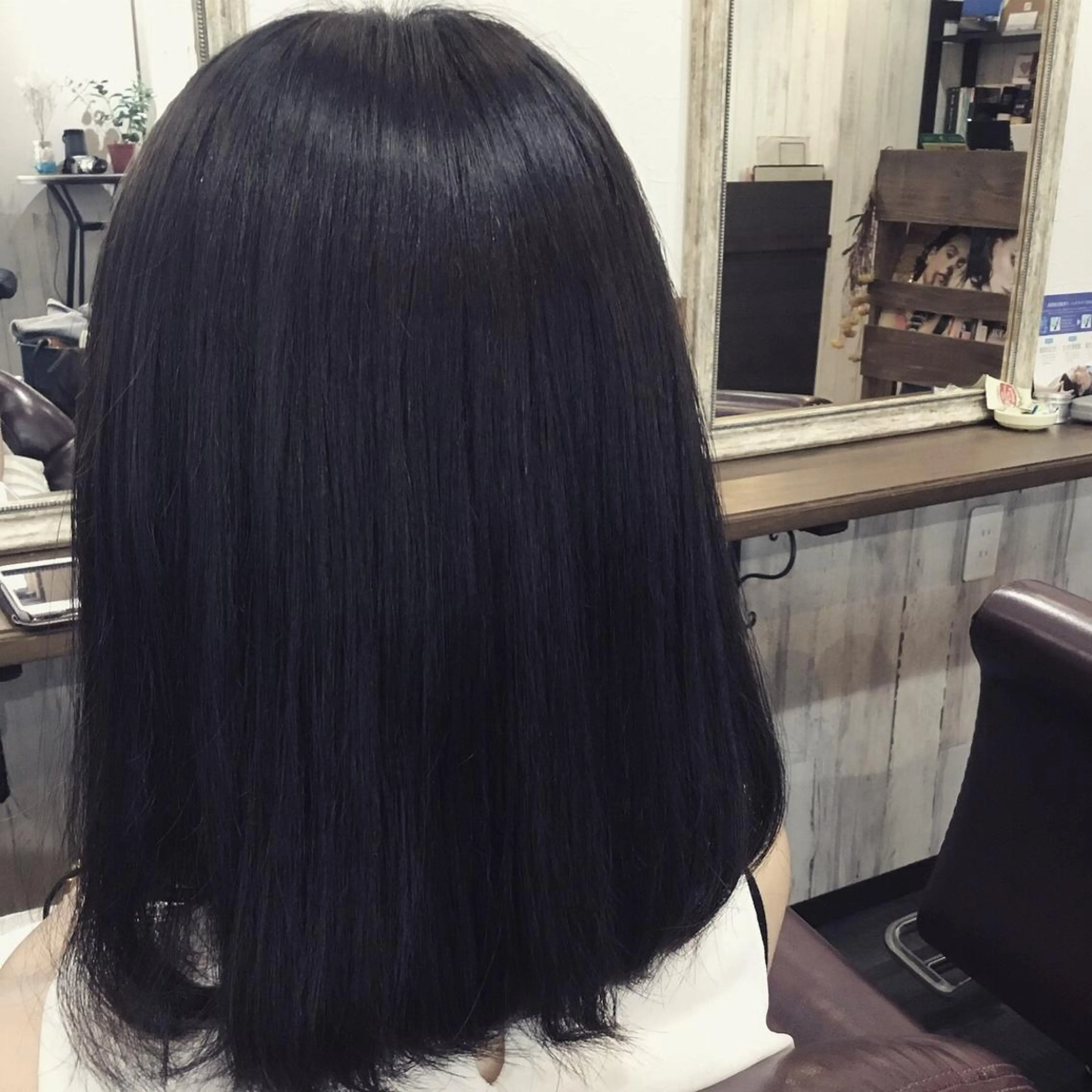 ミディアム カラー パーマ 金崎 新吾のヘアスタイル