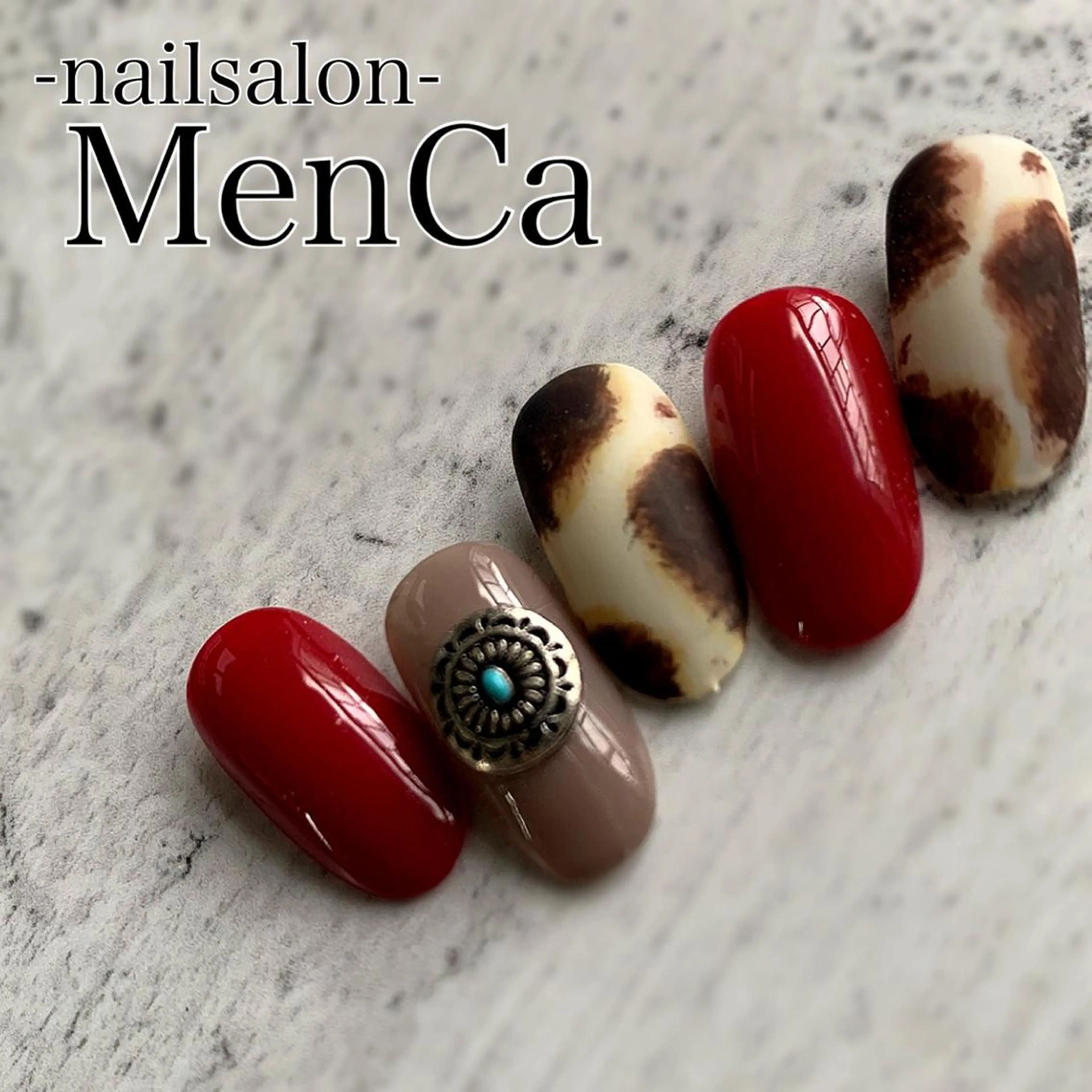 ネイル アニマル柄 ハンドネイル 江崎 景子のネイルデザイン