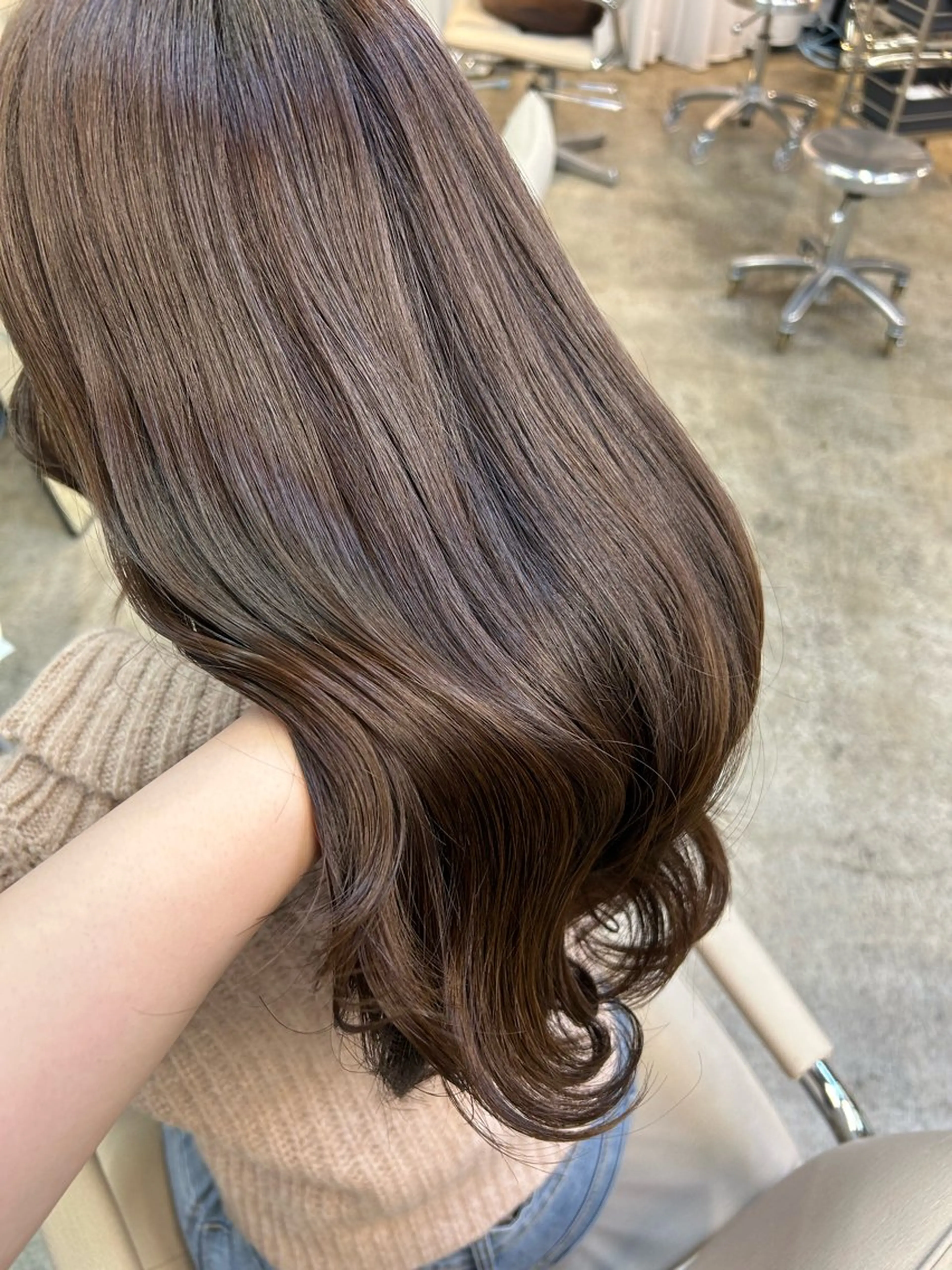 ロング カラー ヘアカラー ANLY.meijijingumae所属・暗髪カラー/ 透明感カラー/真菜のヘアスタイル