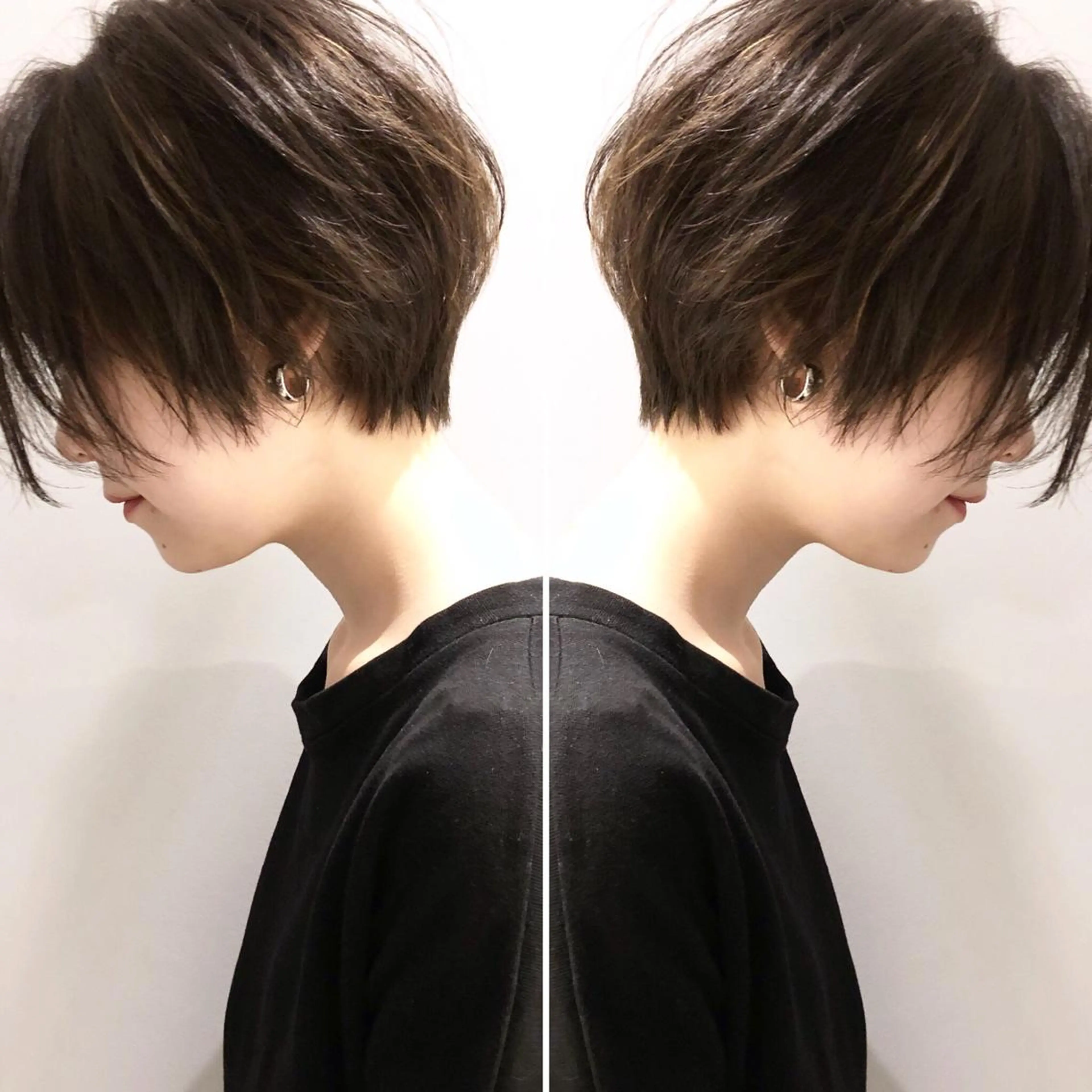 ショート カラー パーマ ショートボブ ボブ ショートヘア Memories水天宮前所属・花渕 俊彦のヘアスタイル