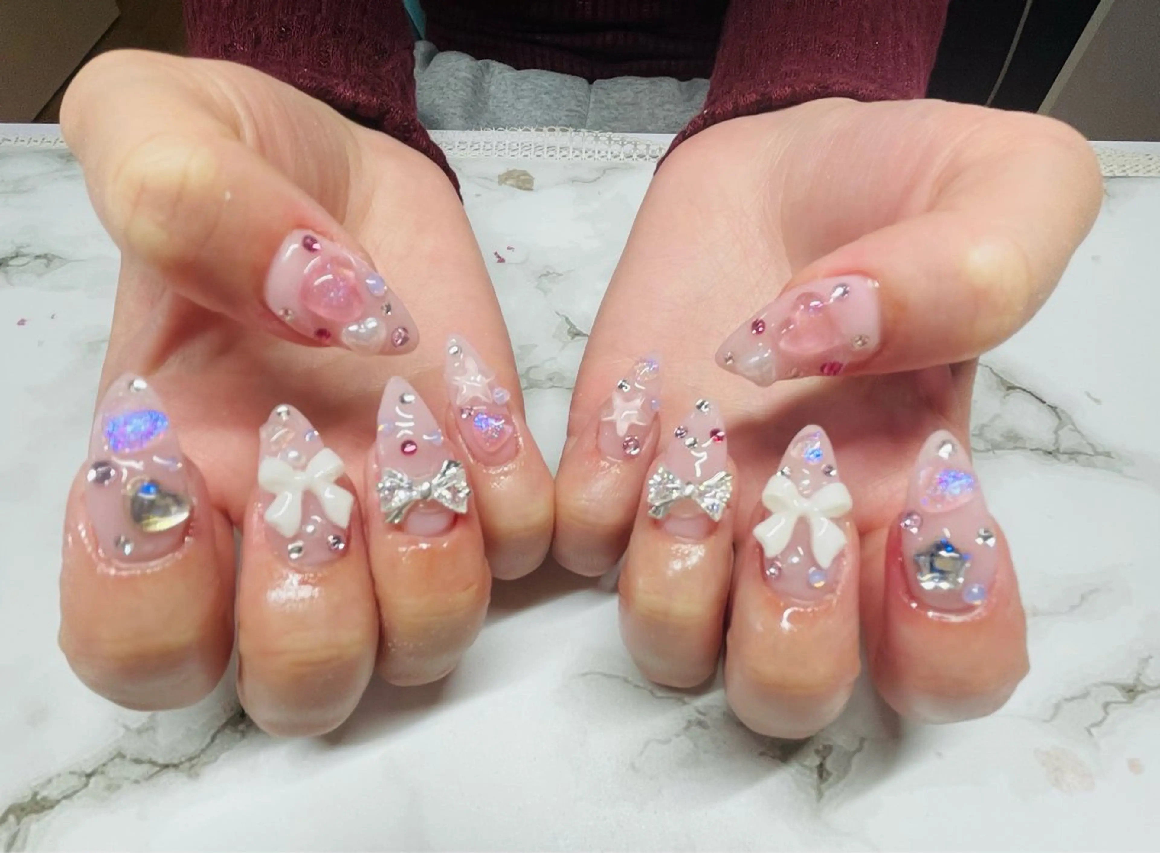 ネイル 長さ出し ネイルチップ Star Beautyのネイルデザイン