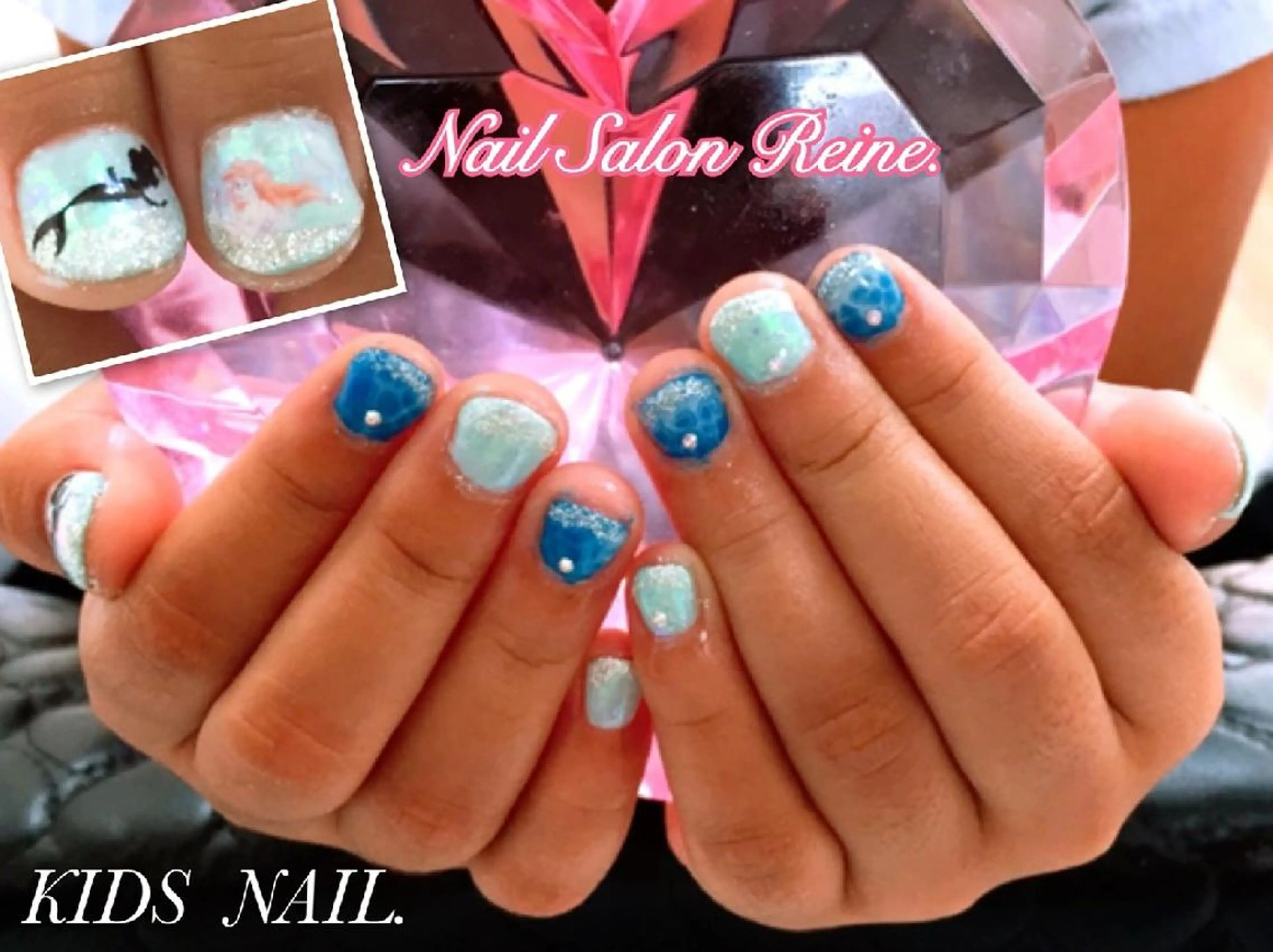 ネイル キラキラネイル ラメ(グリッター) Nailsalon Reine所属・玉栄 伶奈のネイルデザイン