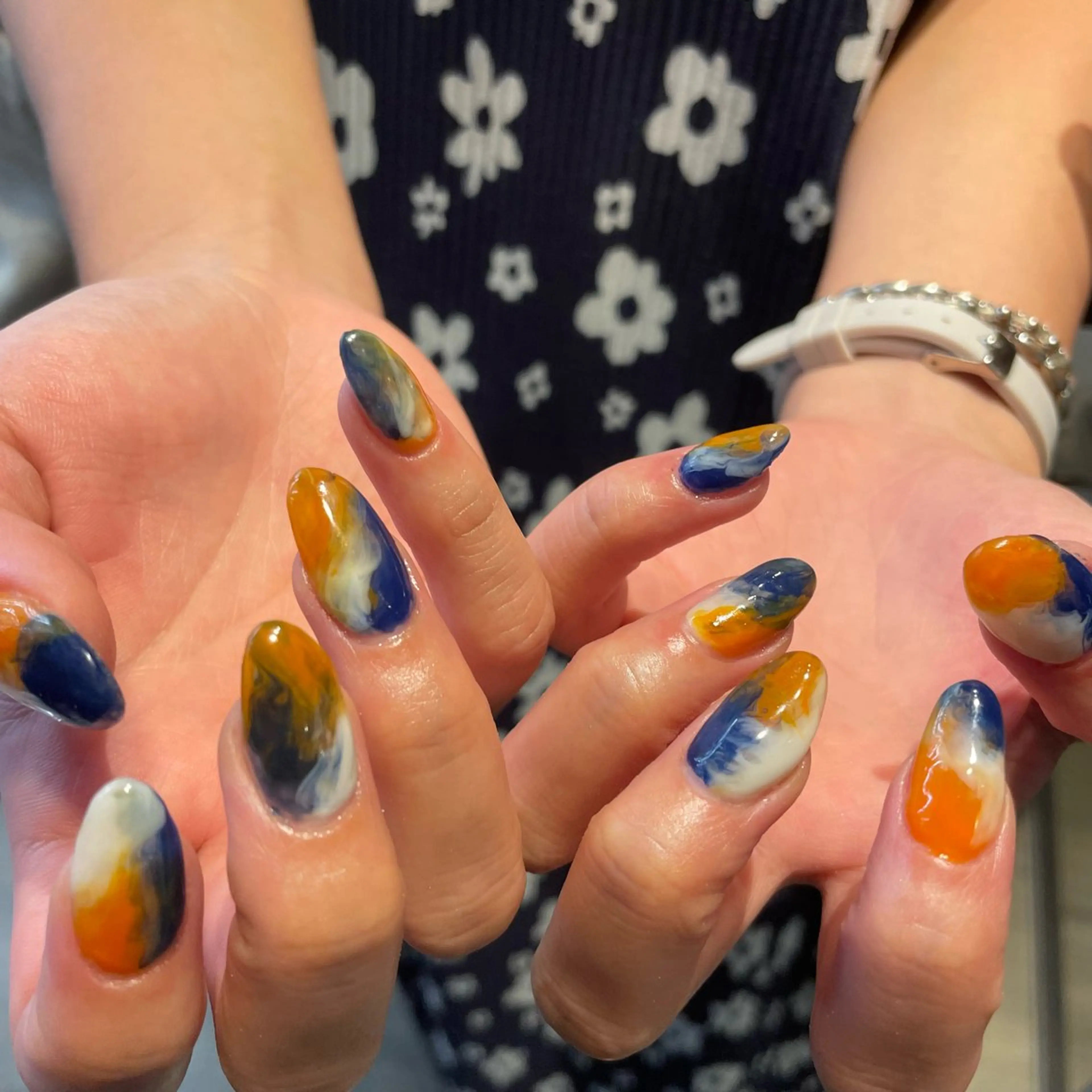 ネイル 🫧飛山琉桜/二条 ネイルアート/束感のマツエク・マツパデザイン